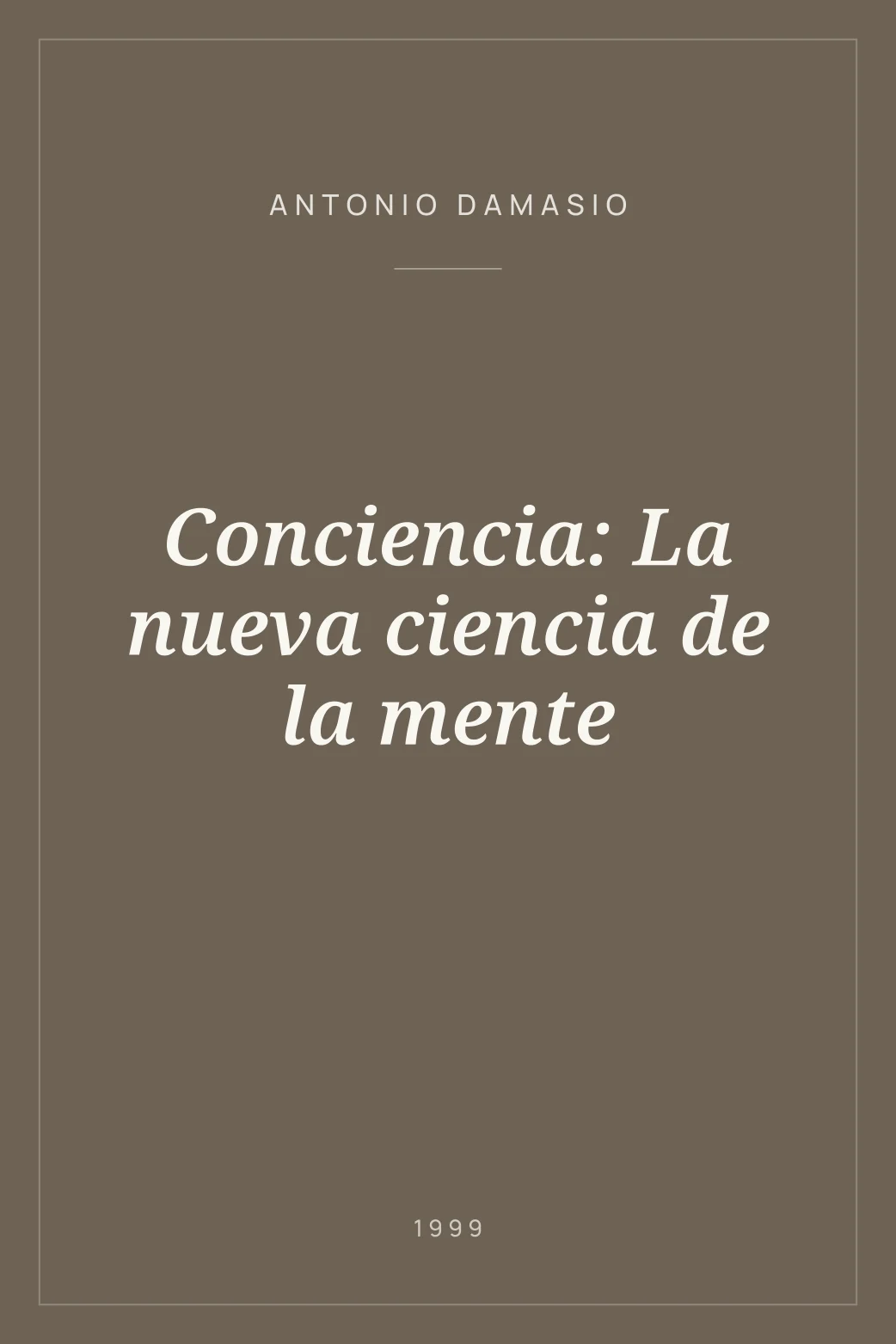 Portada de Conciencia: La nueva ciencia de la mente