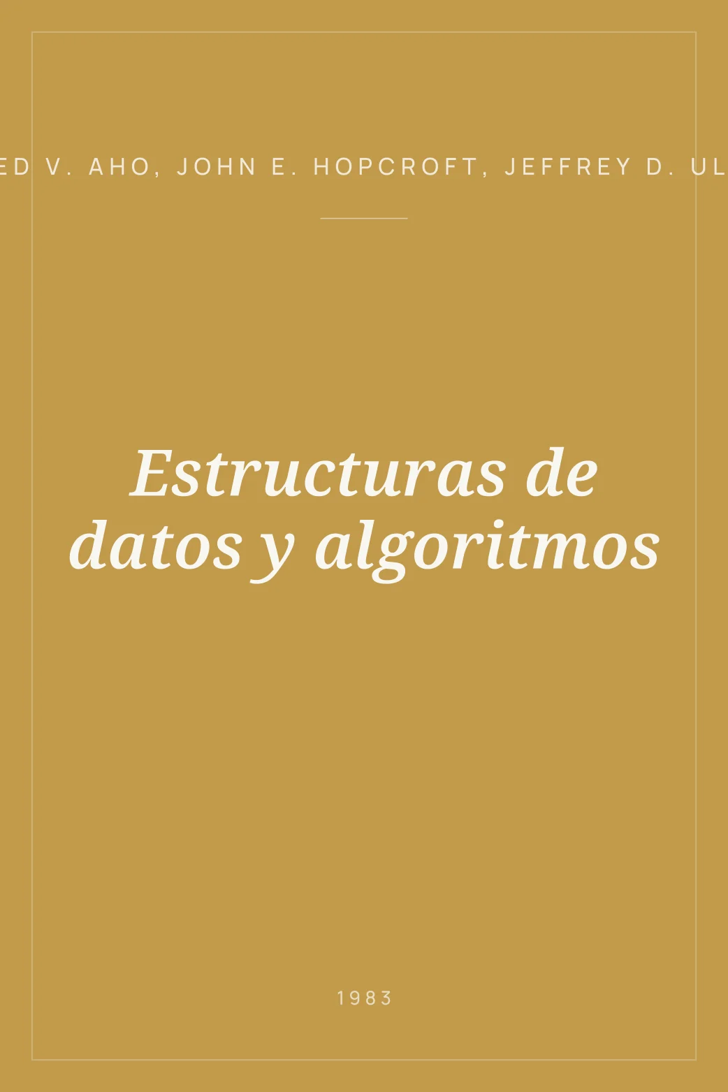 Portada de Estructuras de datos y algoritmos