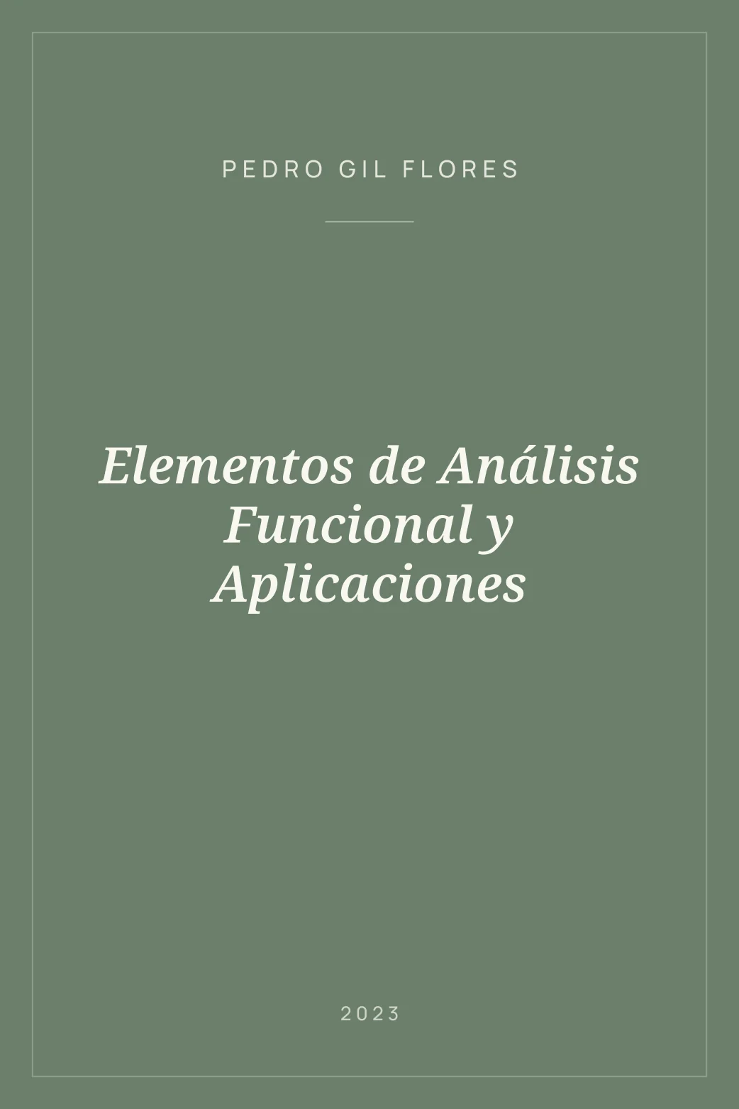 Portada de Elementos de Análisis Funcional y Aplicaciones