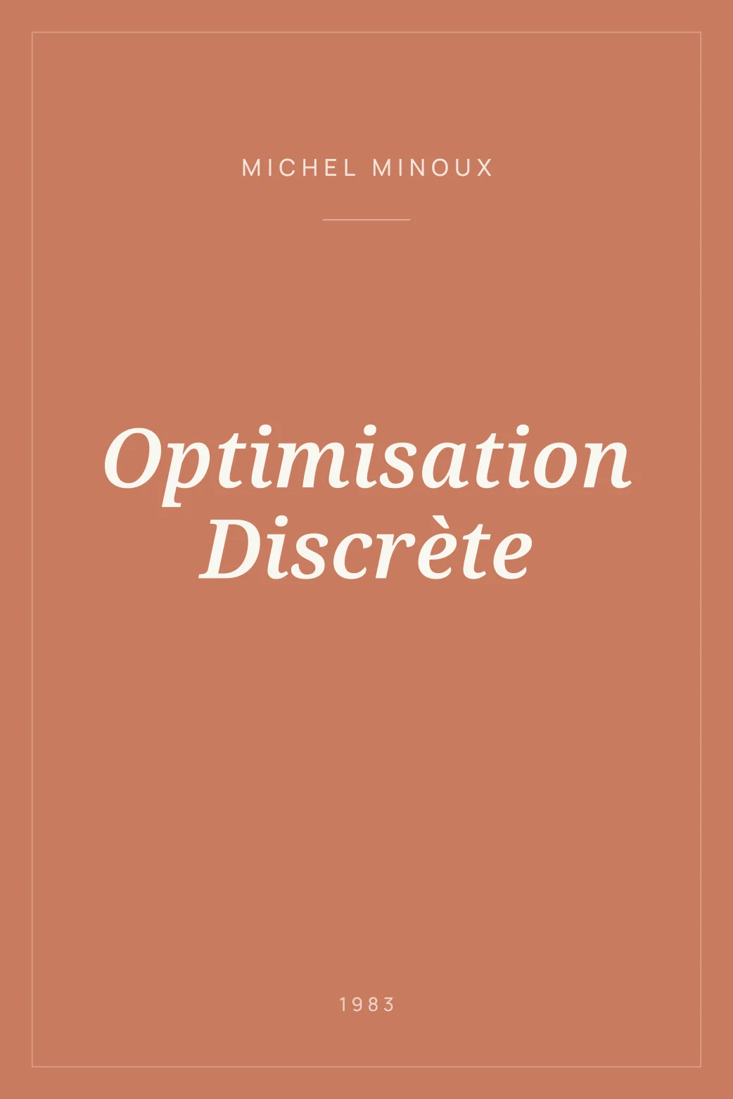 Portada de Optimisation Discrète