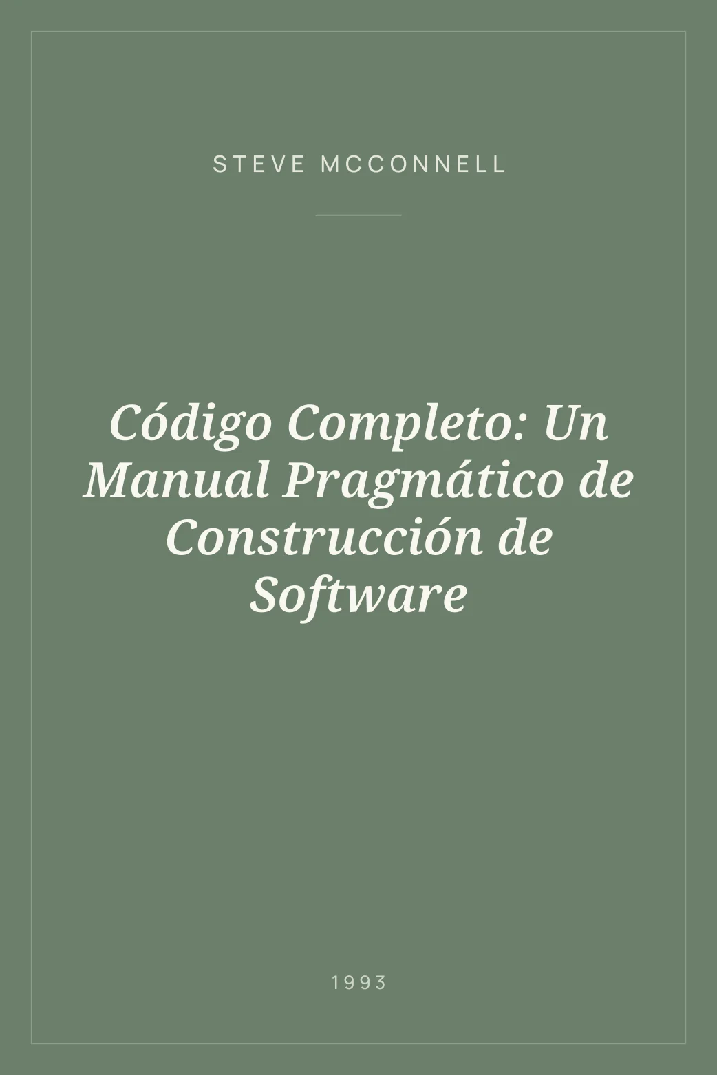 Portada de Código Completo: Un Manual Pragmático de Construcción de Software