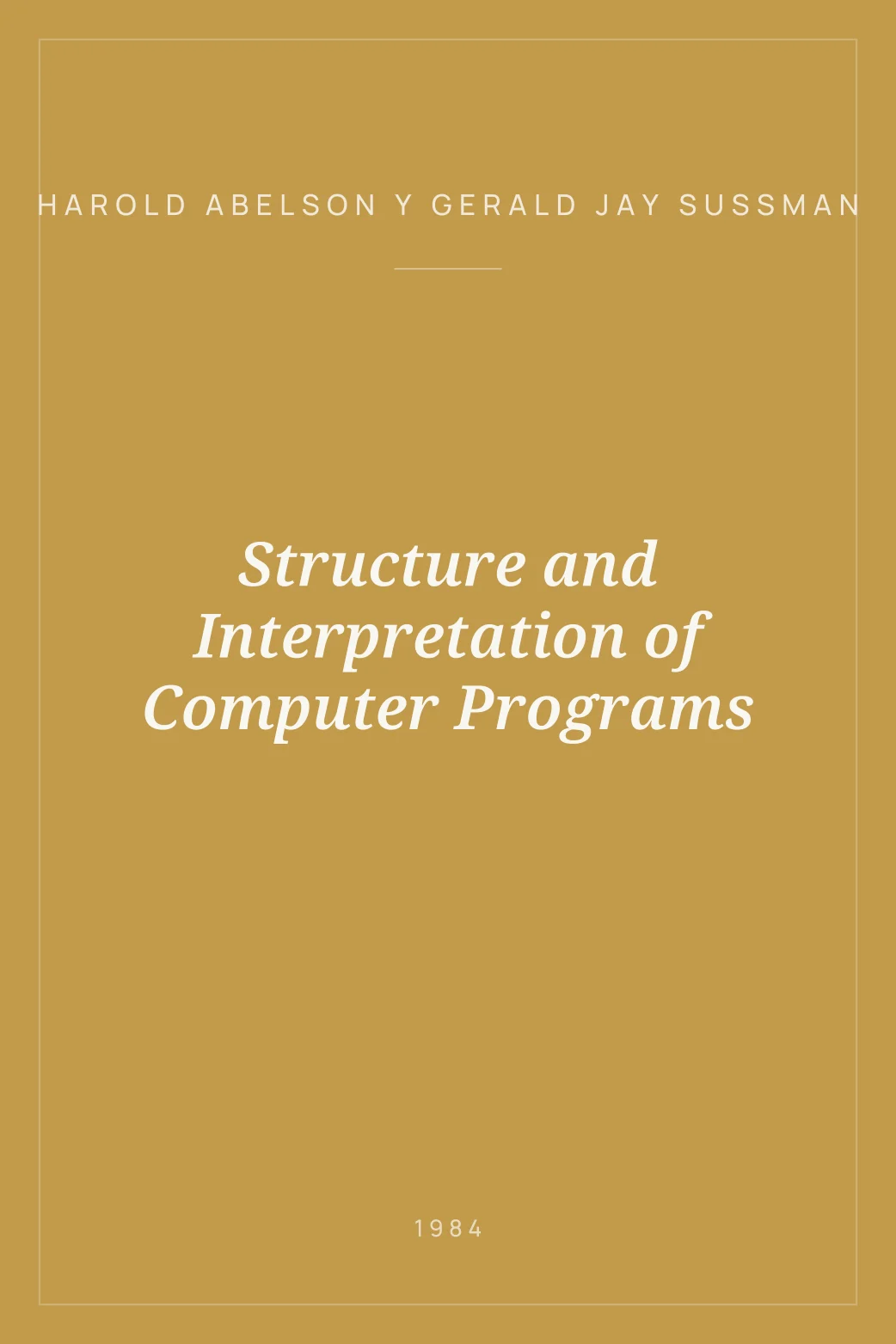 Portada de Structure and Interpretation of Computer Programs