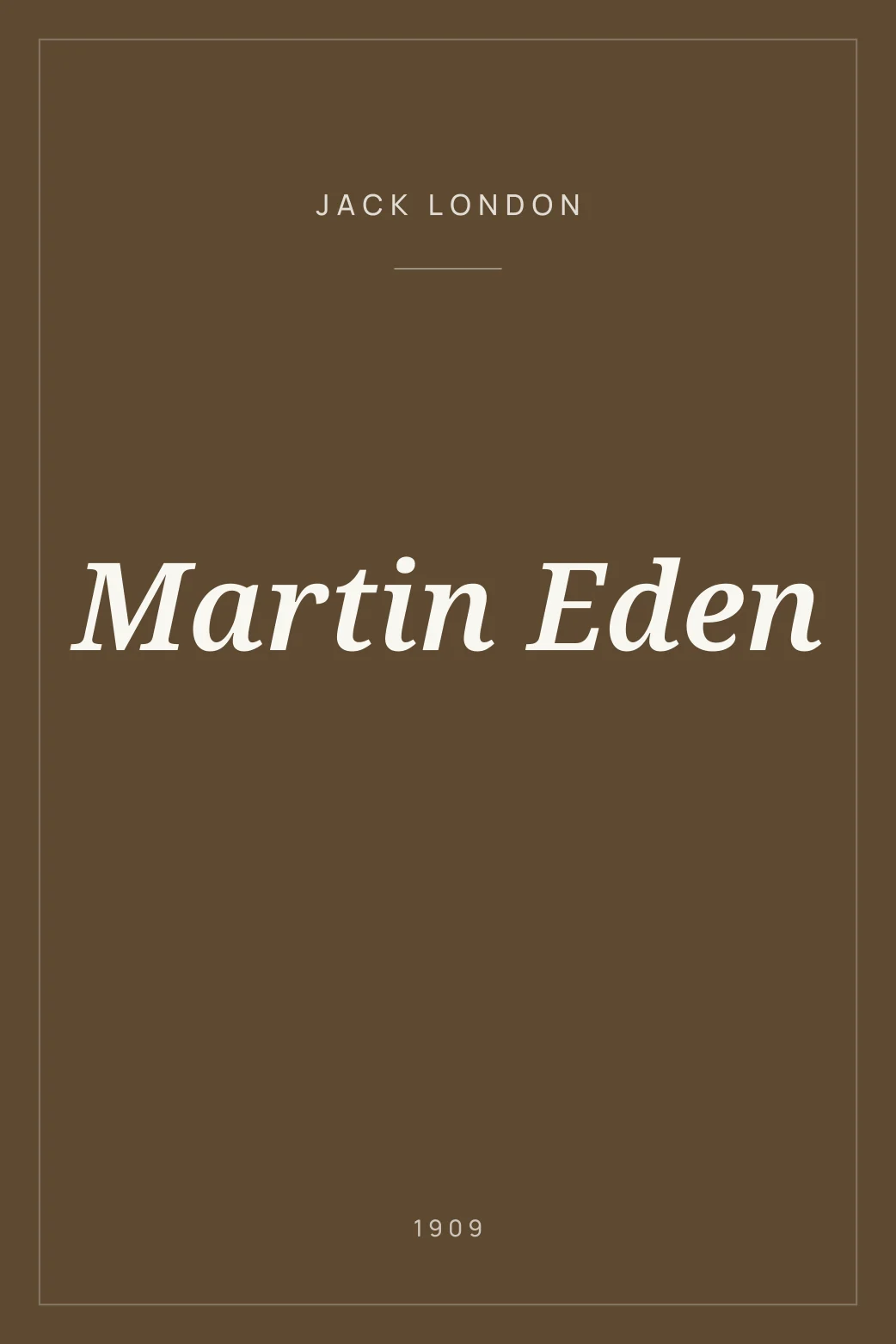 Portada de Martin Eden