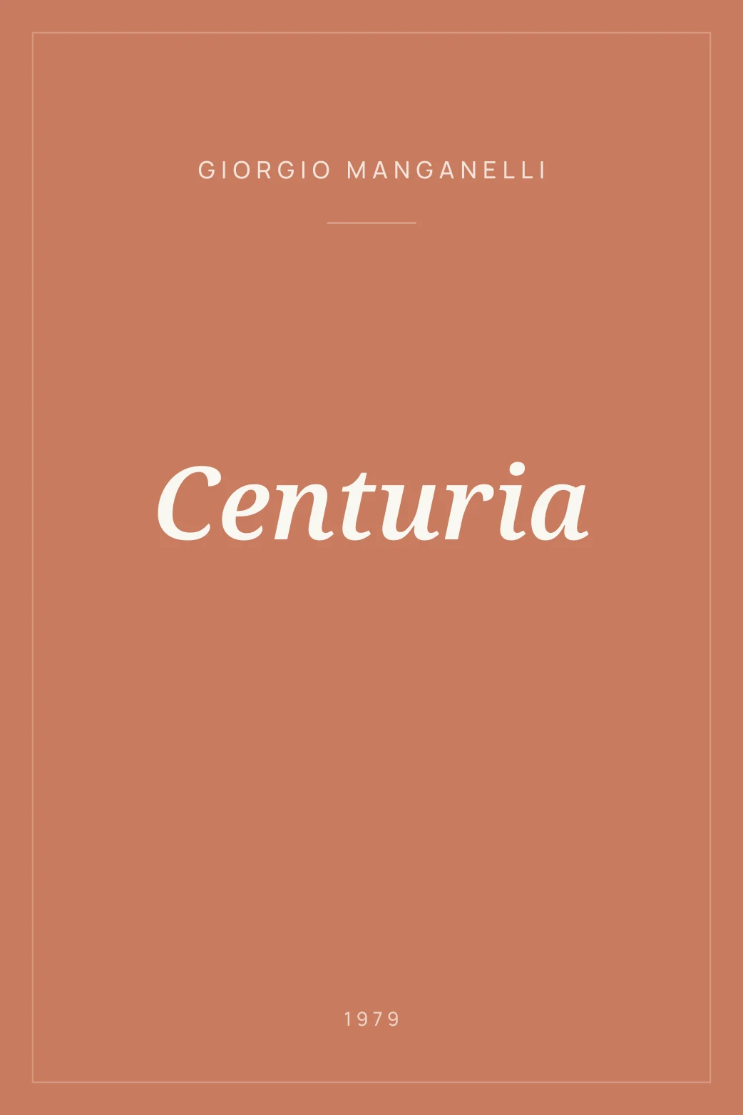 Portada de Centuria
