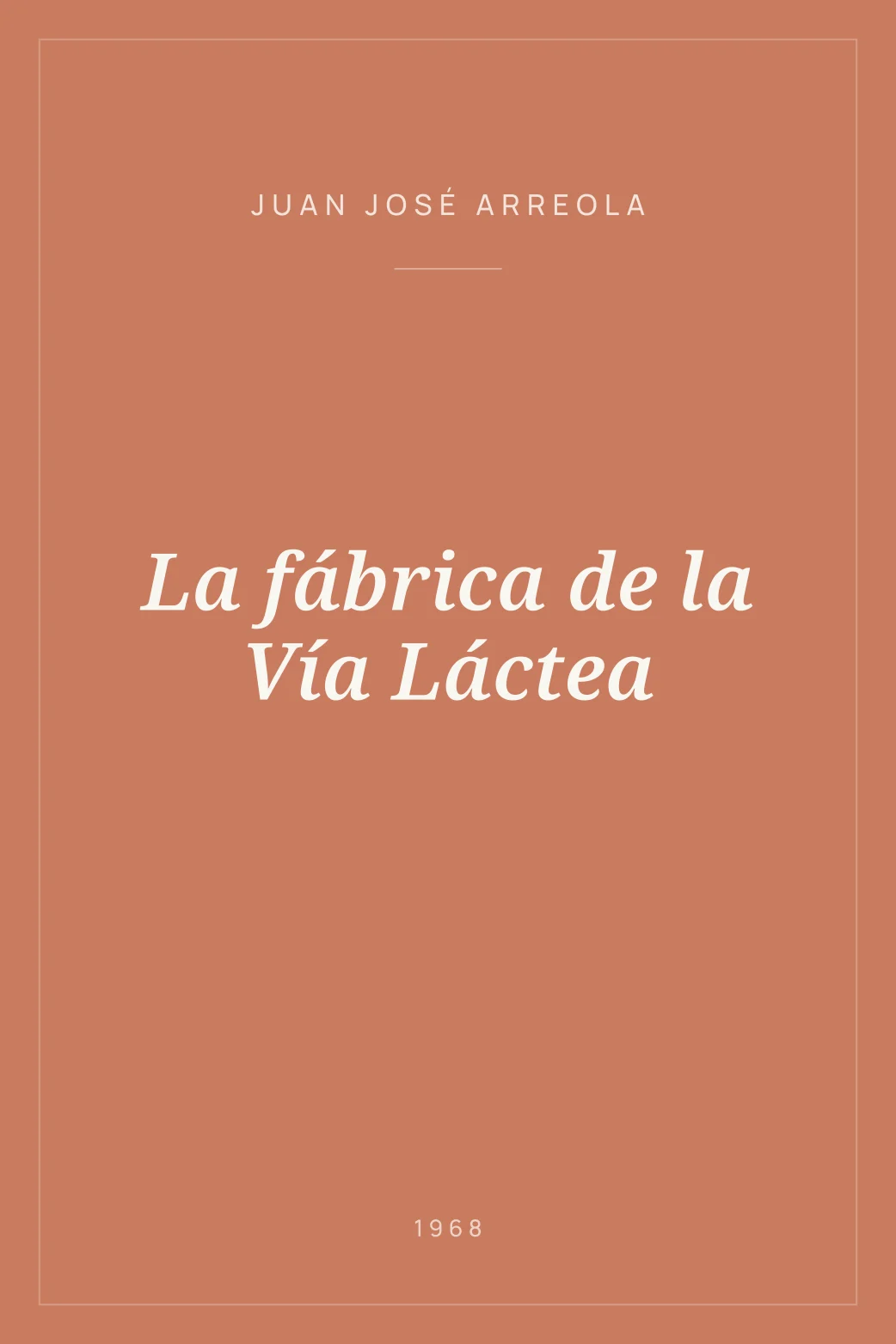Portada de La fábrica de la Vía Láctea