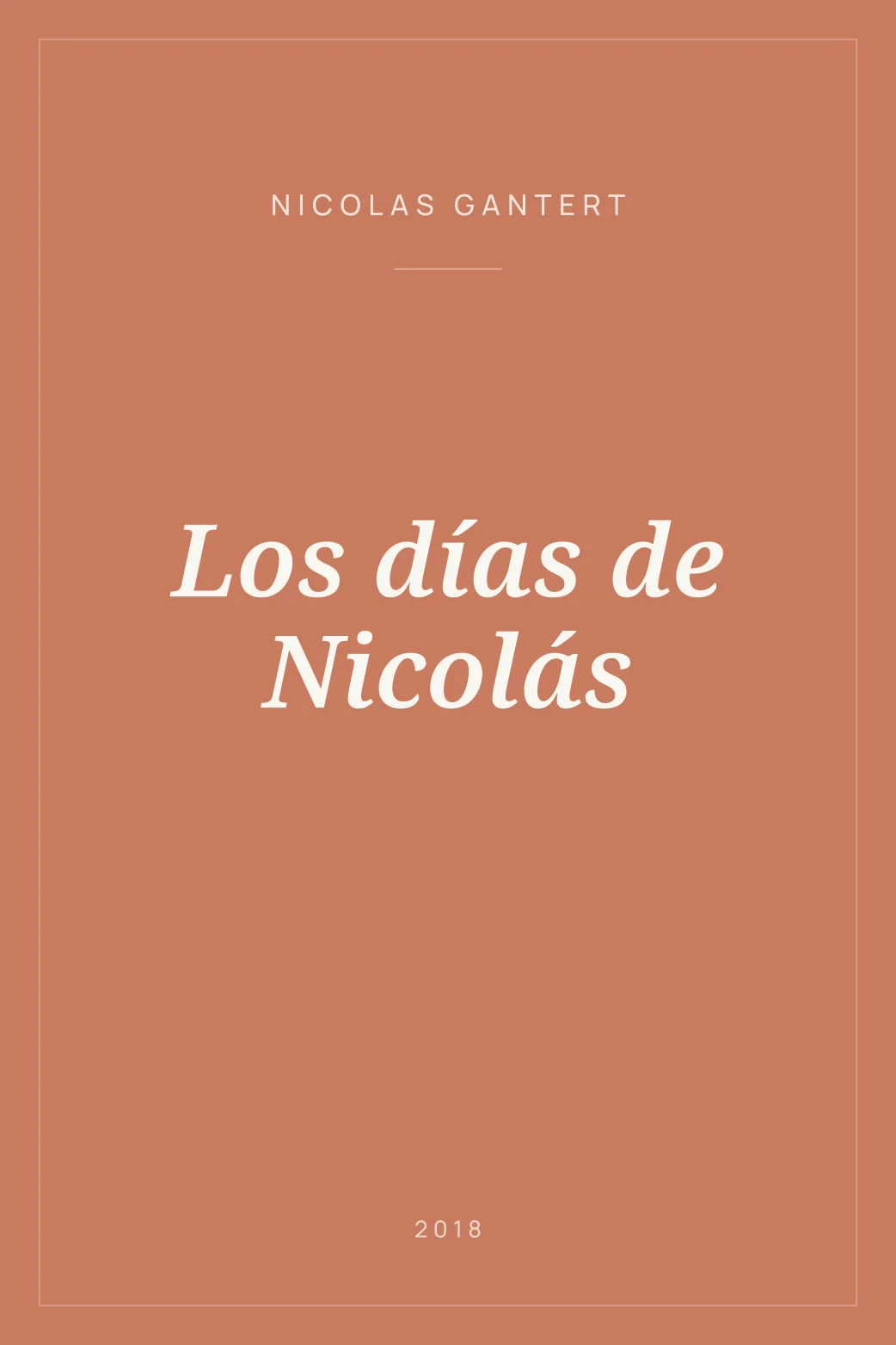 Portada de Los días de Nicolás