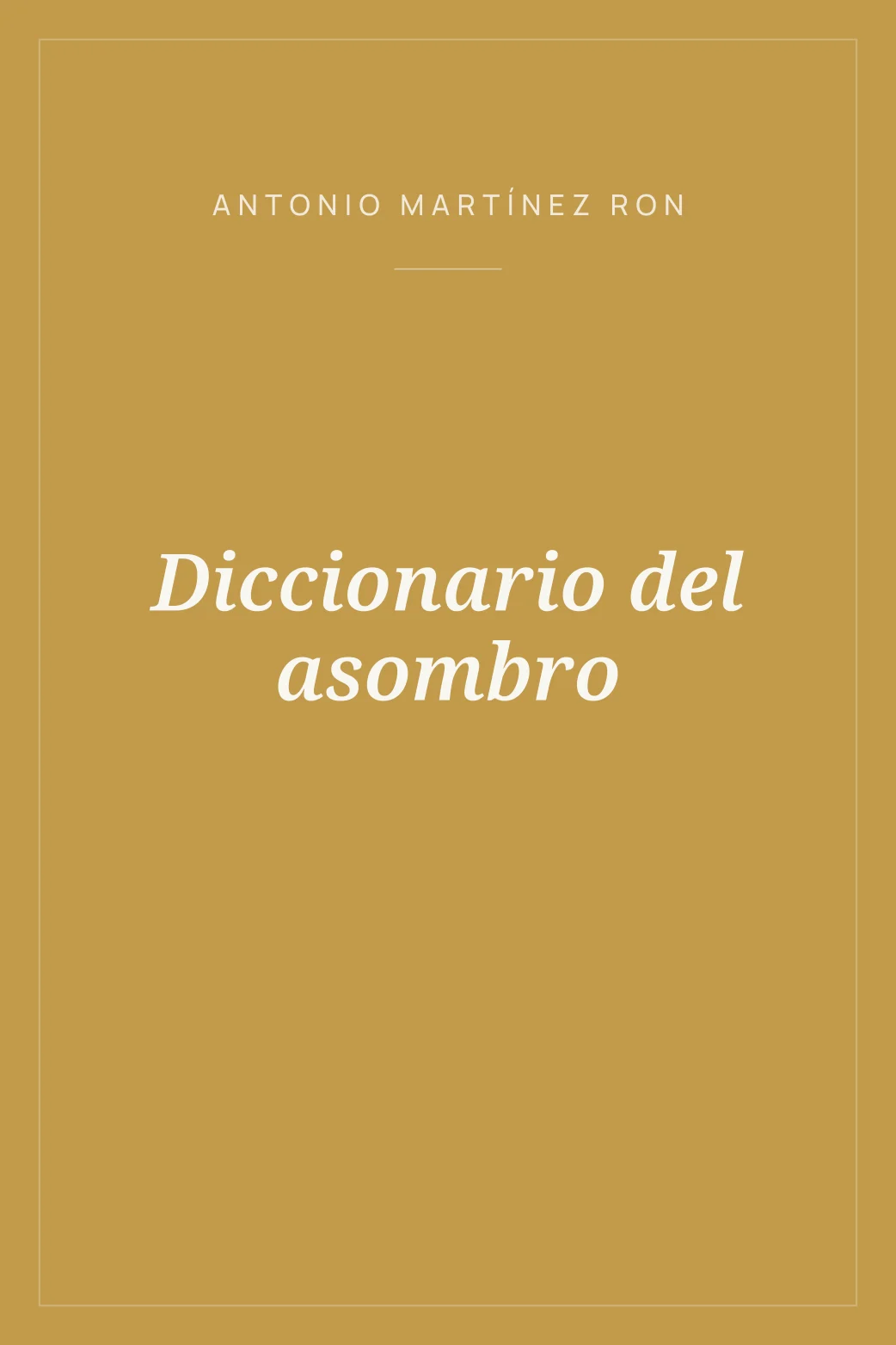 Portada de Diccionario del asombro