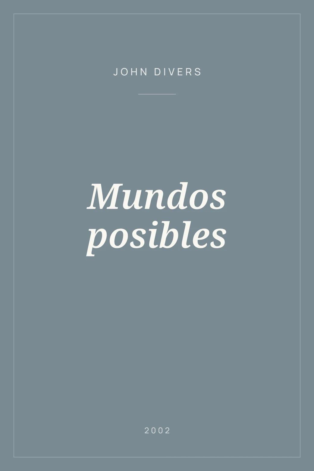 Portada de Mundos posibles