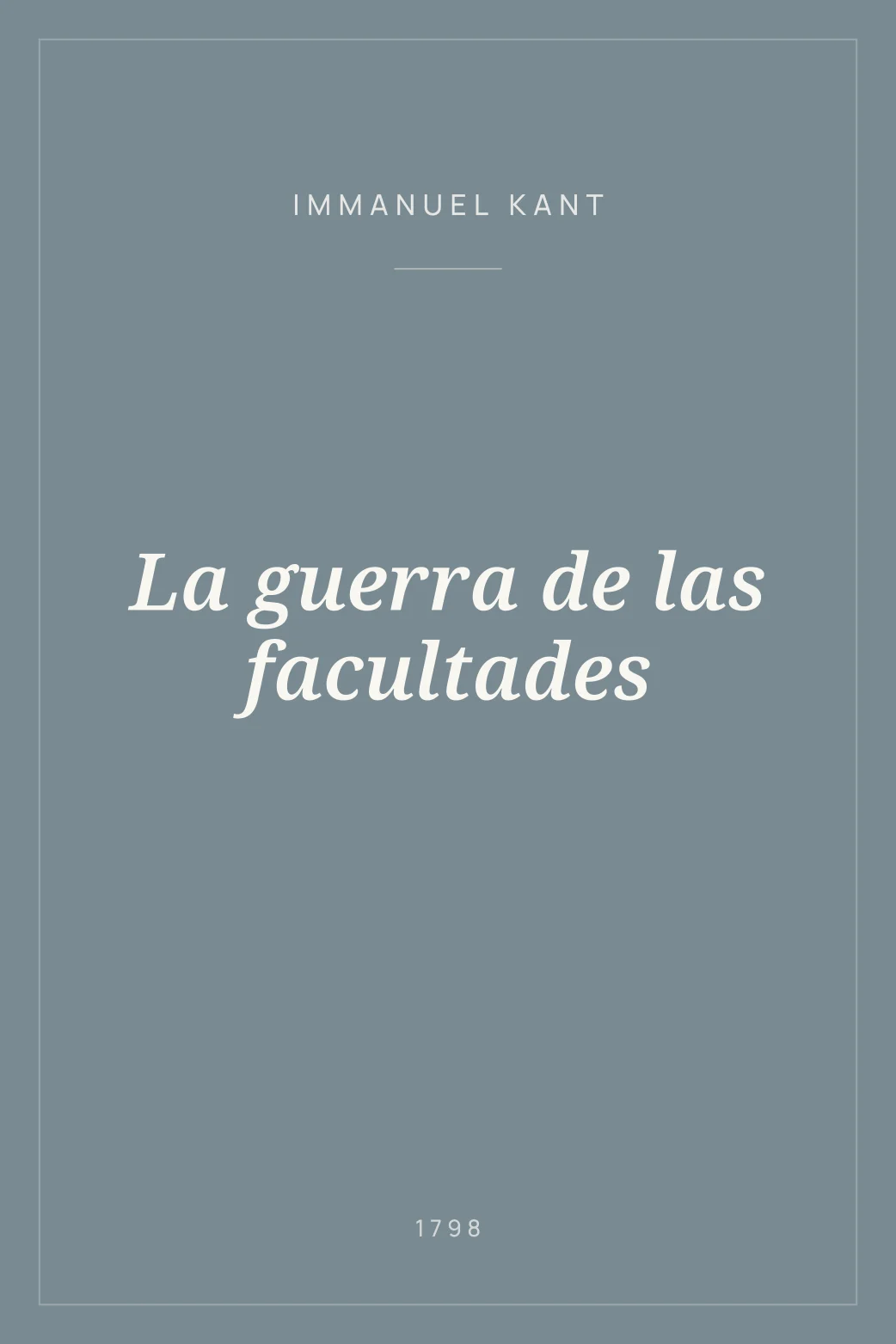 Portada de La guerra de las facultades