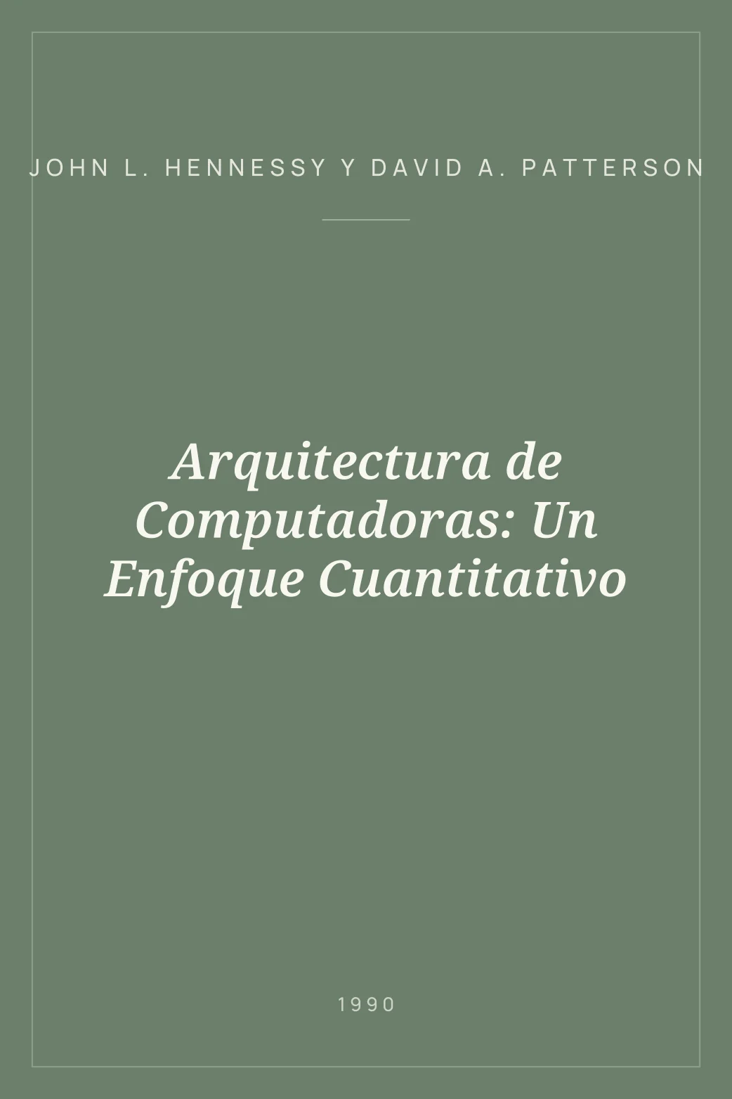Portada de Arquitectura de Computadoras: Un Enfoque Cuantitativo