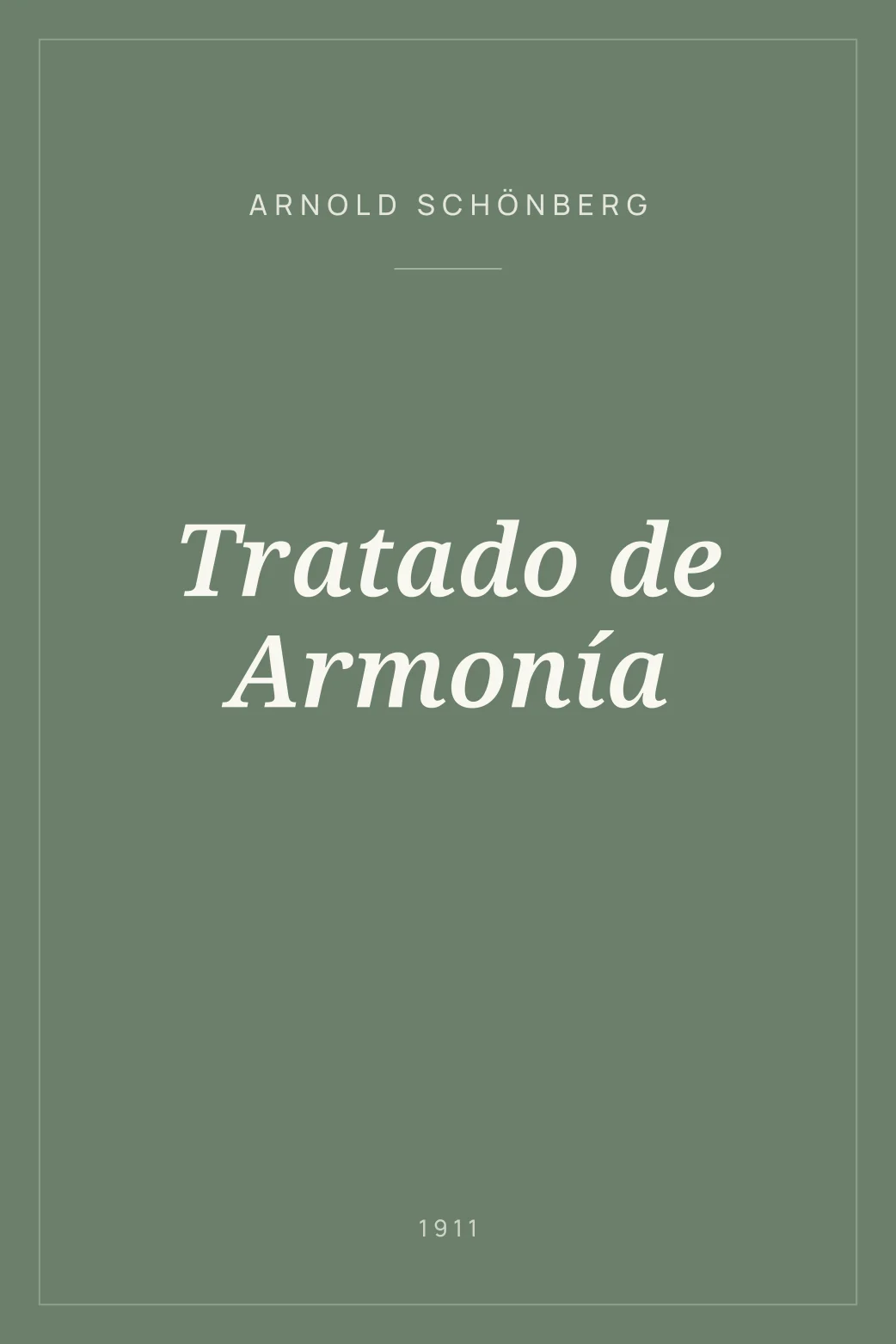 Portada de Tratado de Armonía