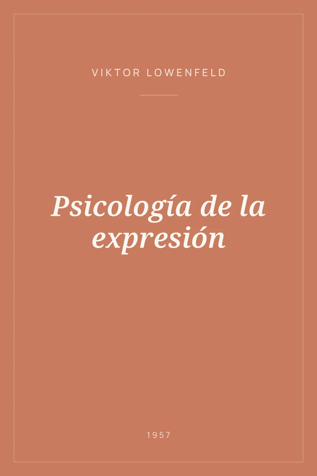 Portada de Psicología de la expresión