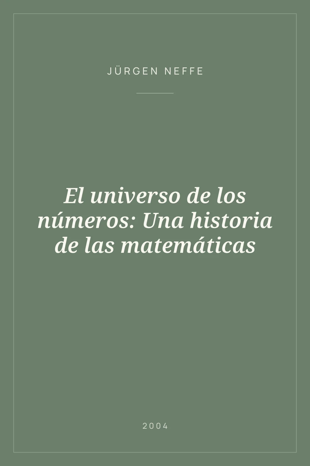 Portada de El universo de los números: Una historia de las matemáticas