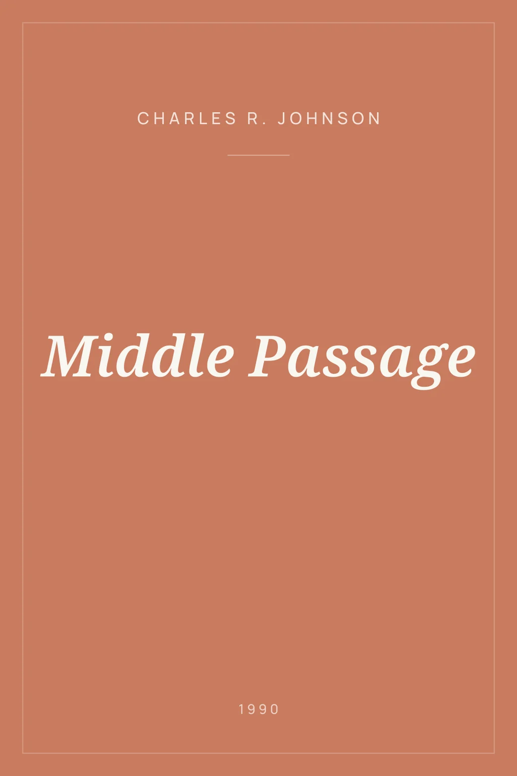 Portada de Middle Passage