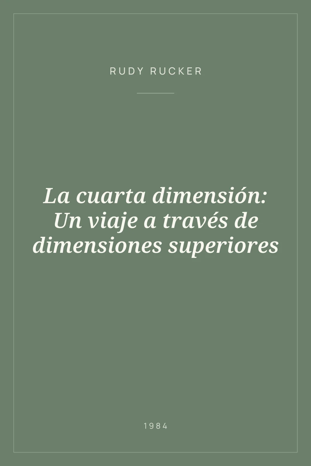 Portada de La cuarta dimensión: Un viaje a través de dimensiones superiores