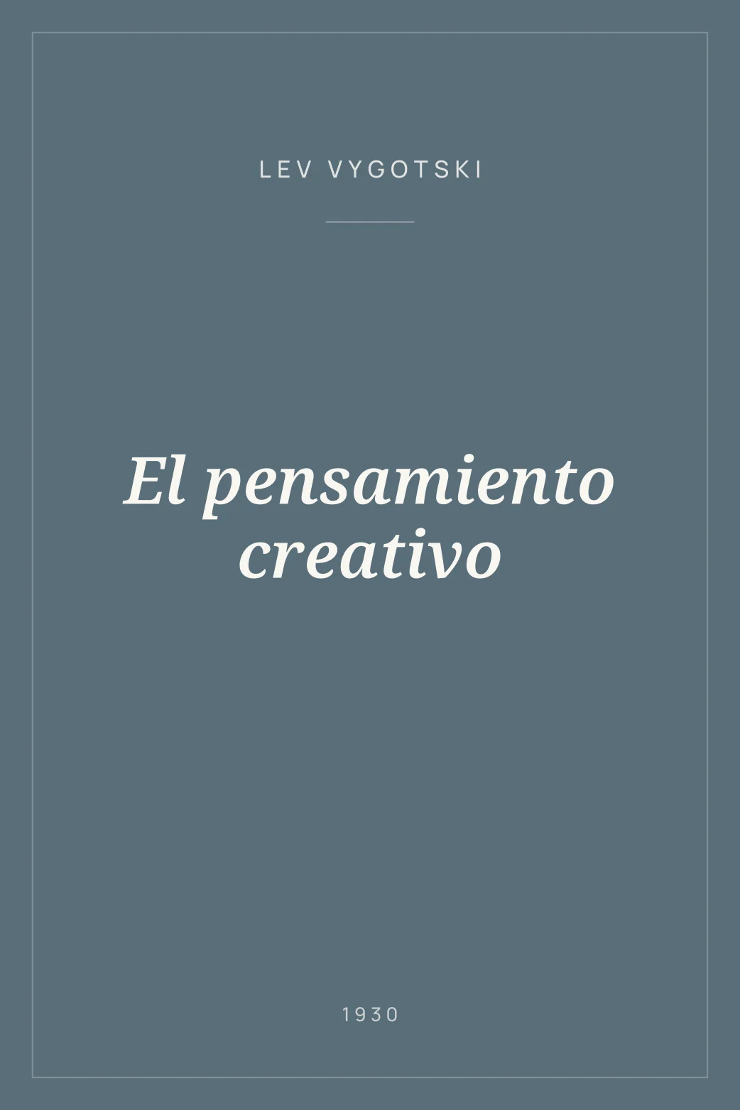 Portada de El pensamiento creativo