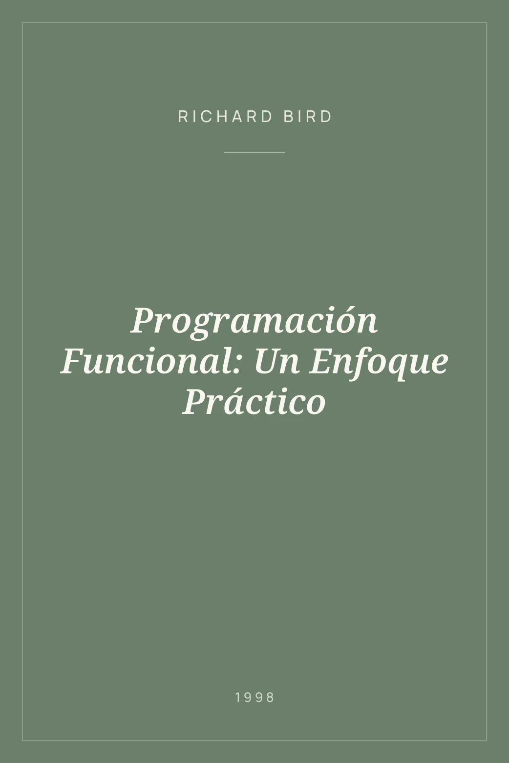 Portada de Programación Funcional: Un Enfoque Práctico