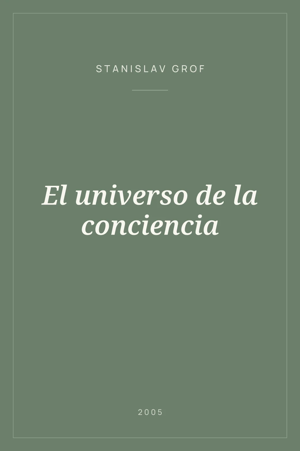 Portada de El universo de la conciencia