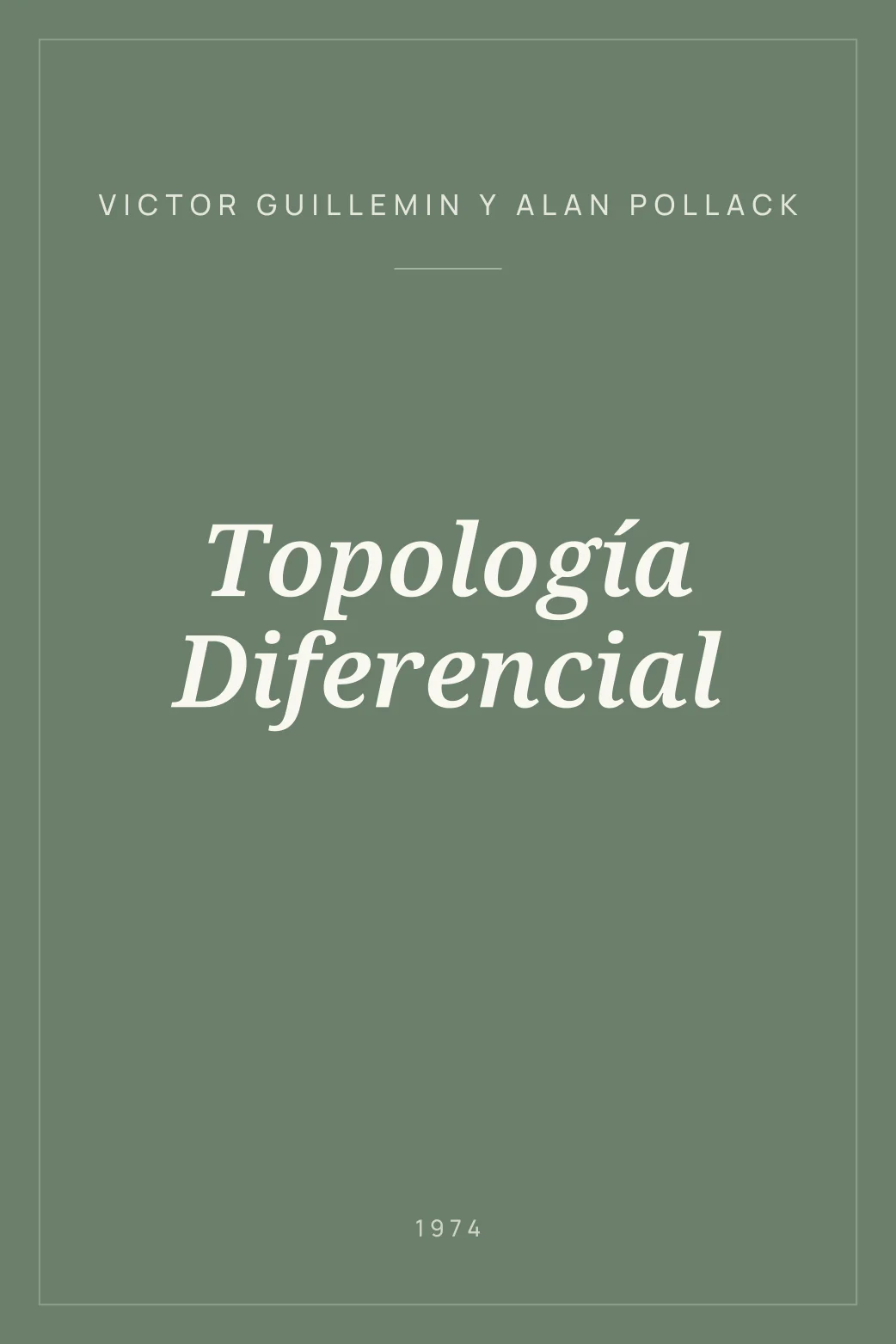 Portada de Topología Diferencial