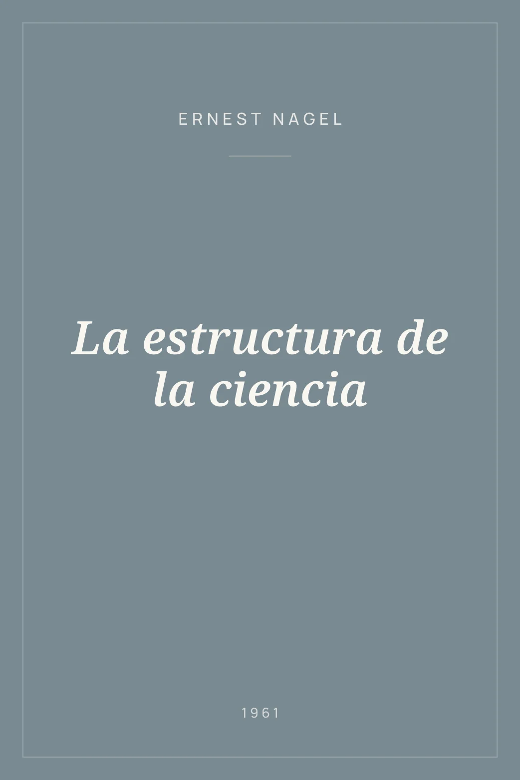 Portada de La estructura de la ciencia