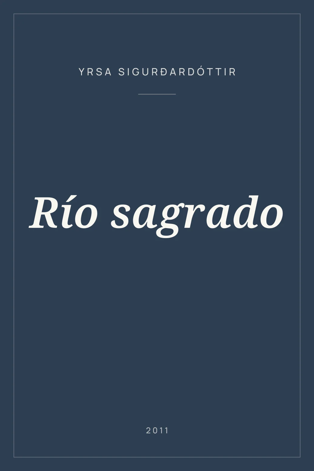 Portada de Río sagrado