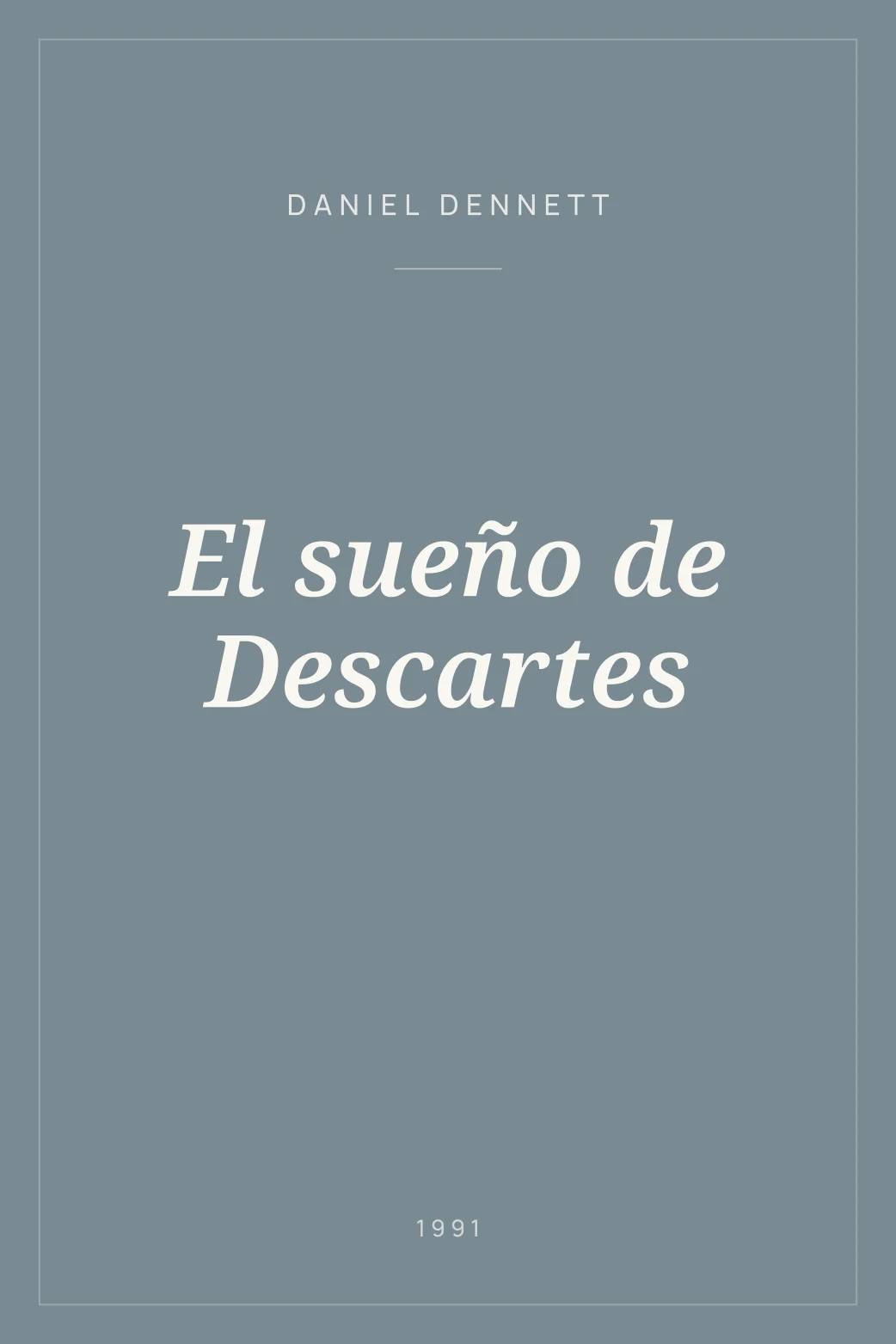 Portada de El sueño de Descartes