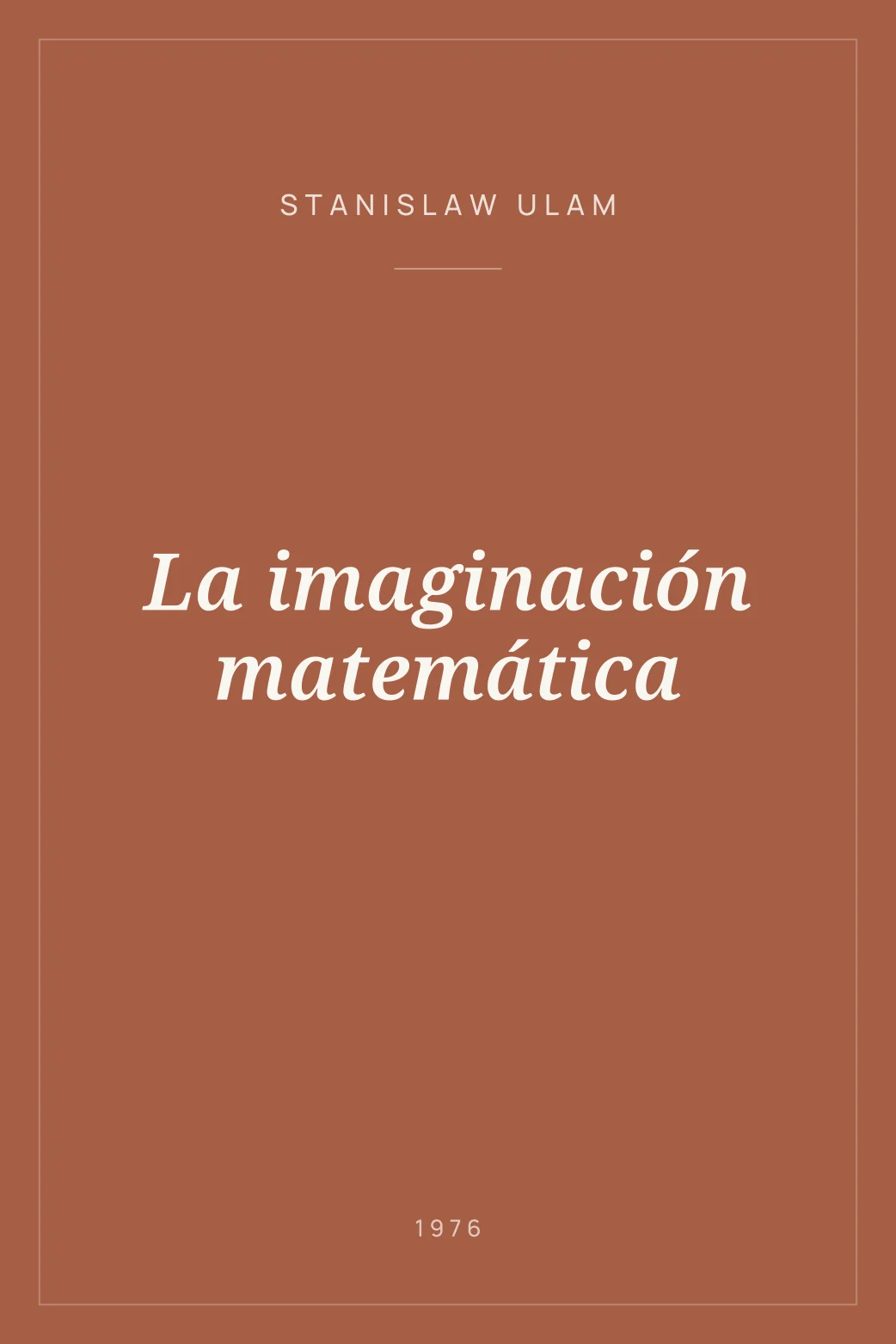 Portada de La imaginación matemática
