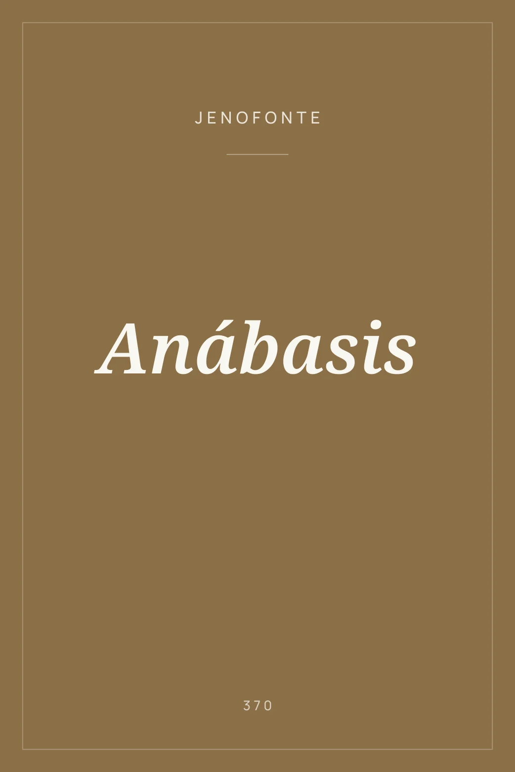 Portada de Anábasis