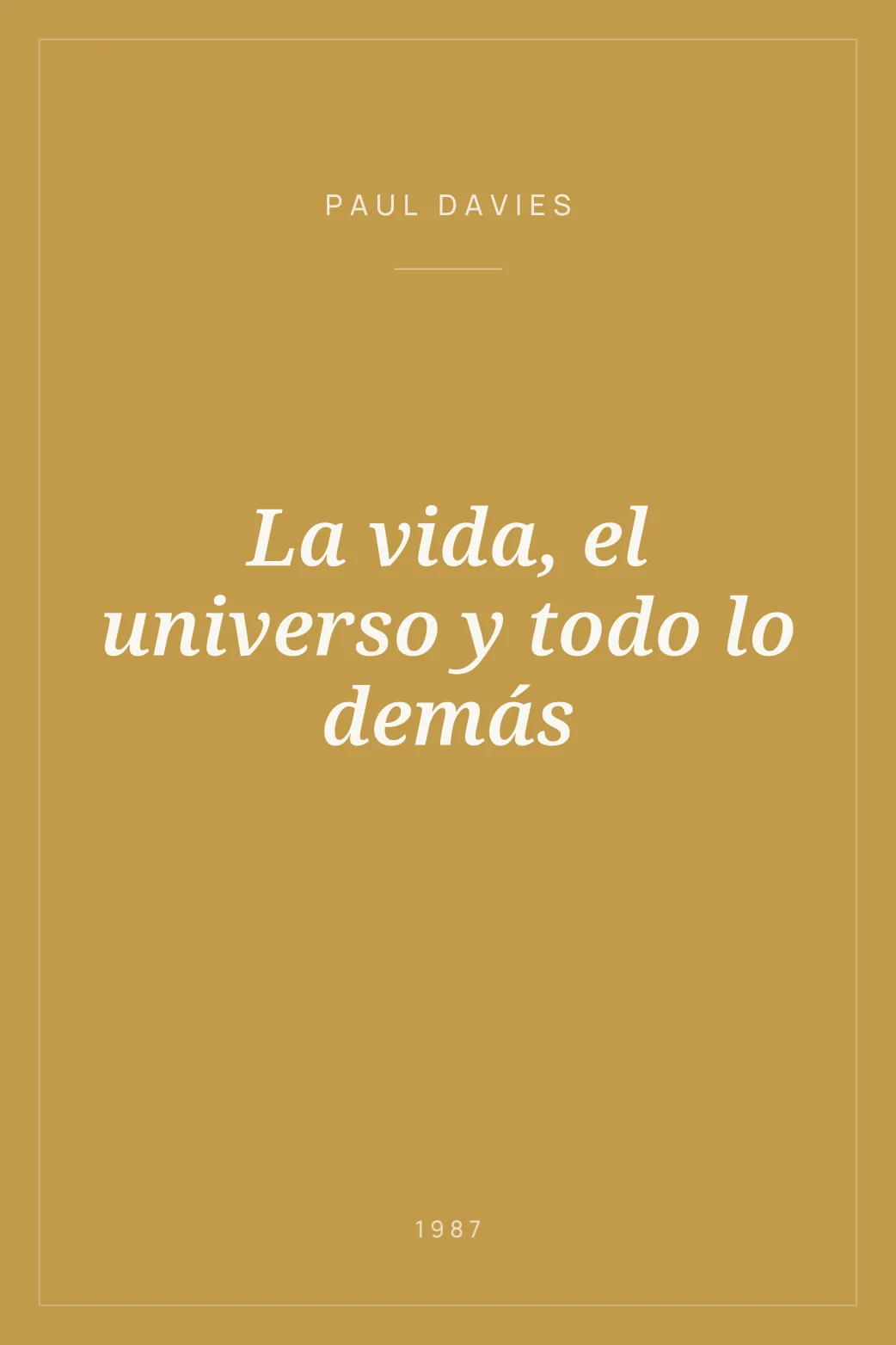 Portada de La vida, el universo y todo lo demás