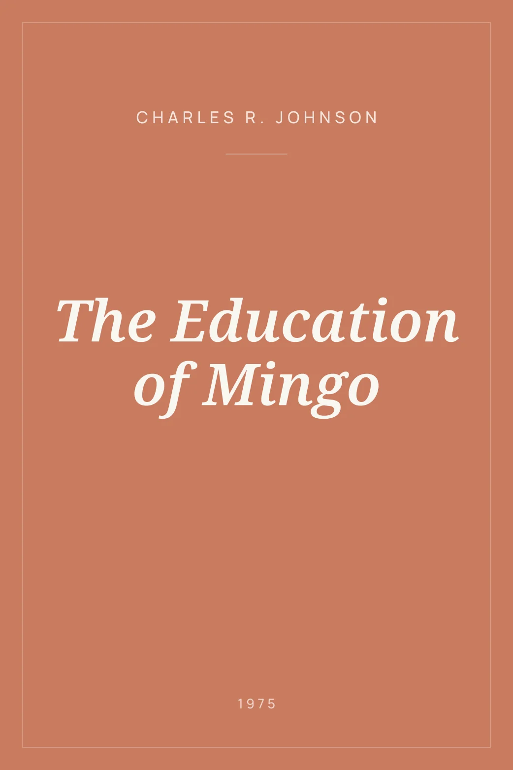 Portada de The Education of Mingo