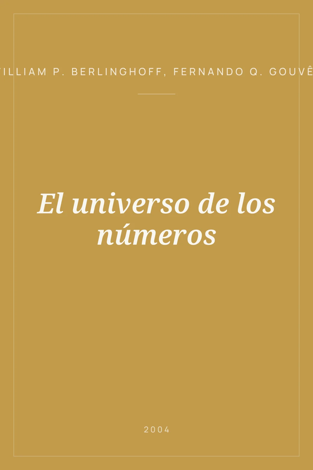 Portada de El universo de los números
