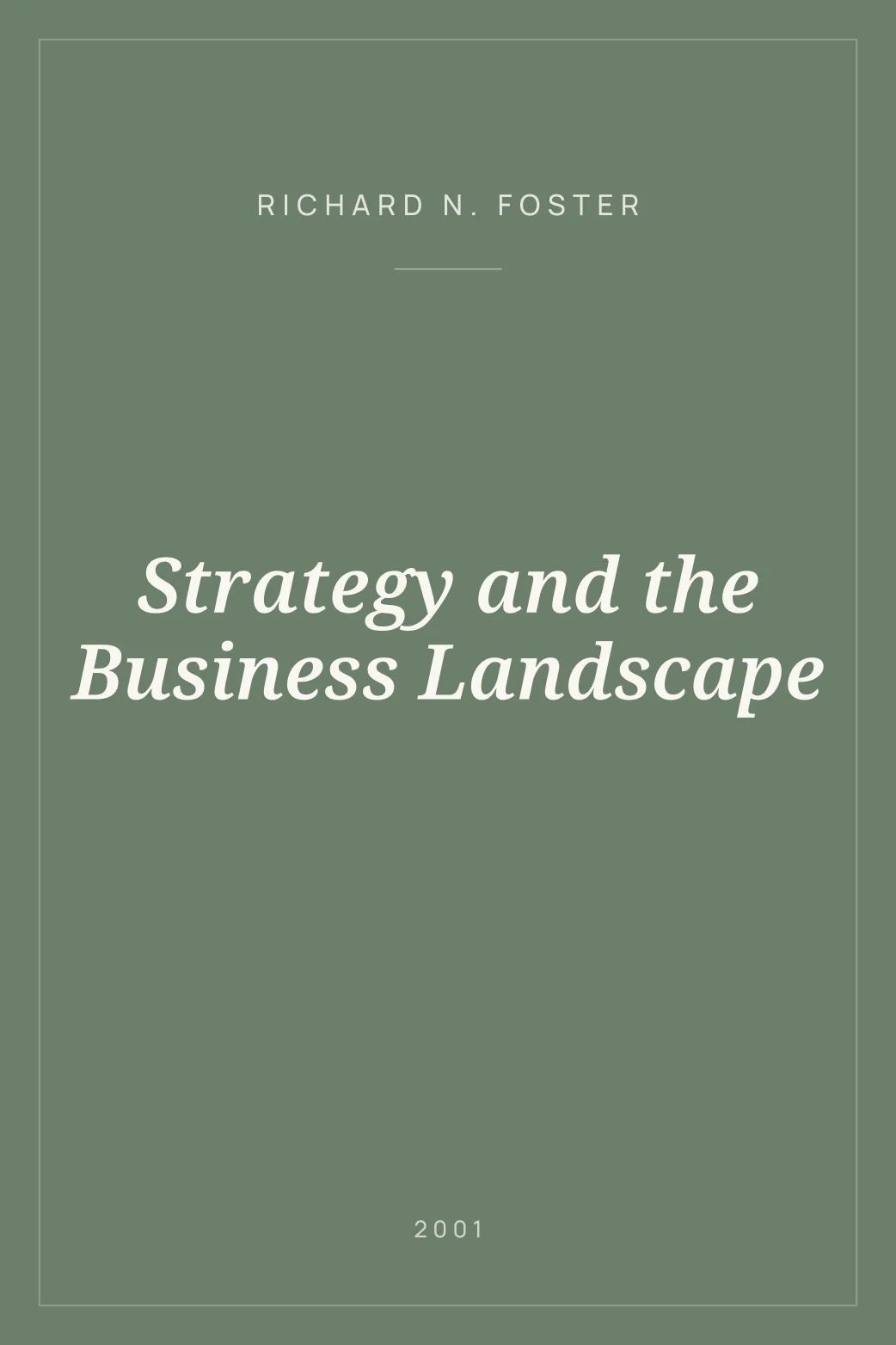 Portada de Strategy and the Business Landscape