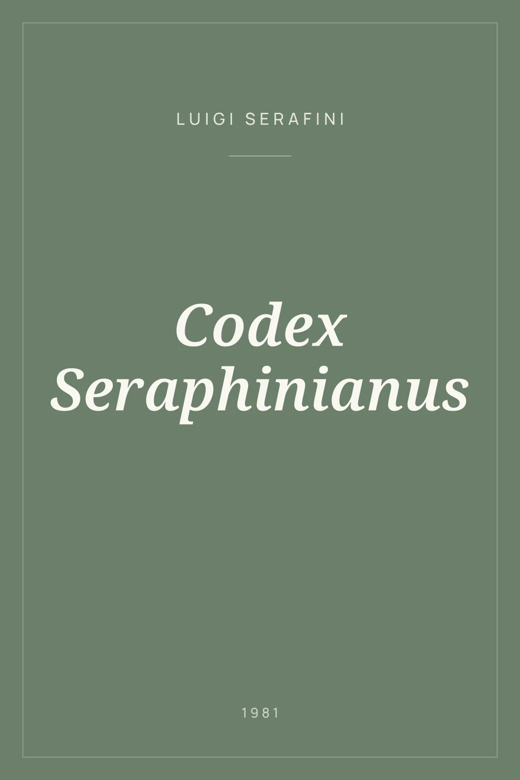 Portada de Codex Seraphinianus