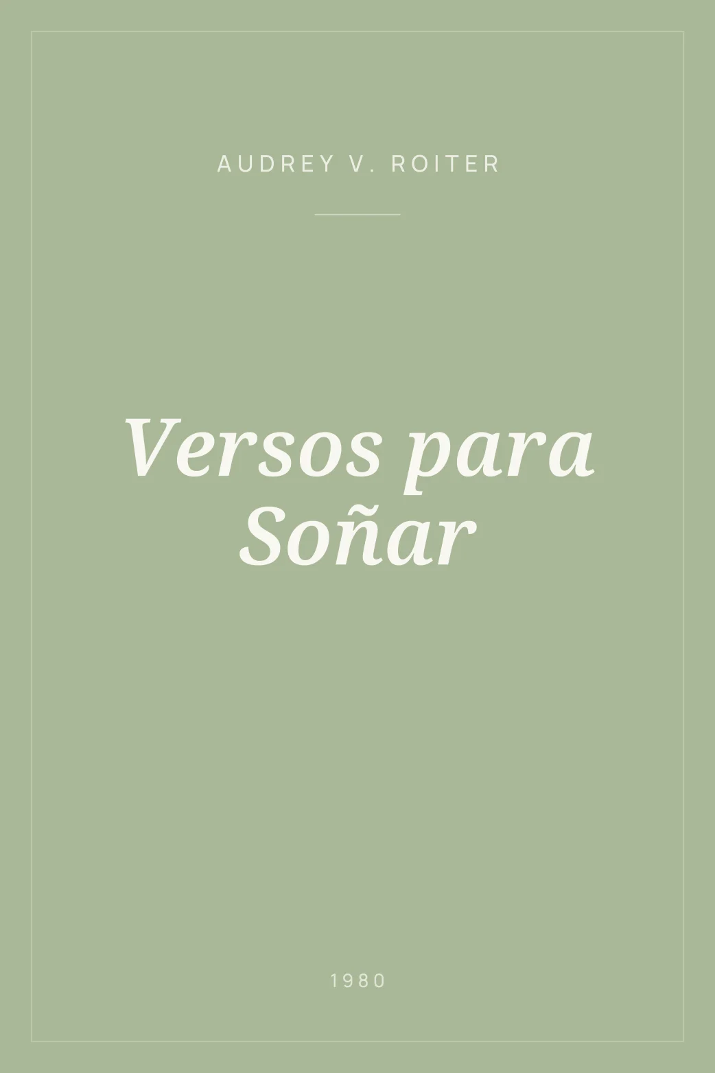 Portada de Versos para Soñar