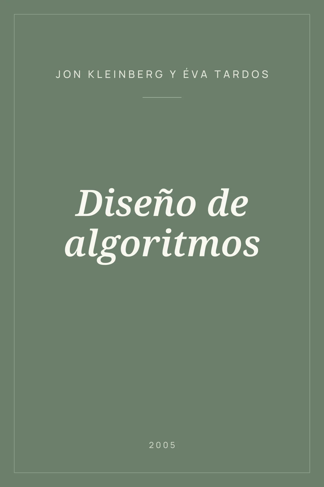 Portada de Diseño de algoritmos