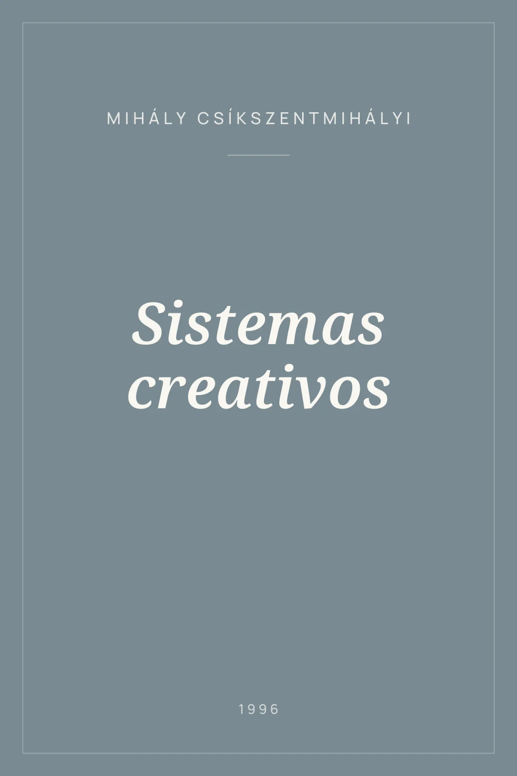 Portada de Sistemas creativos
