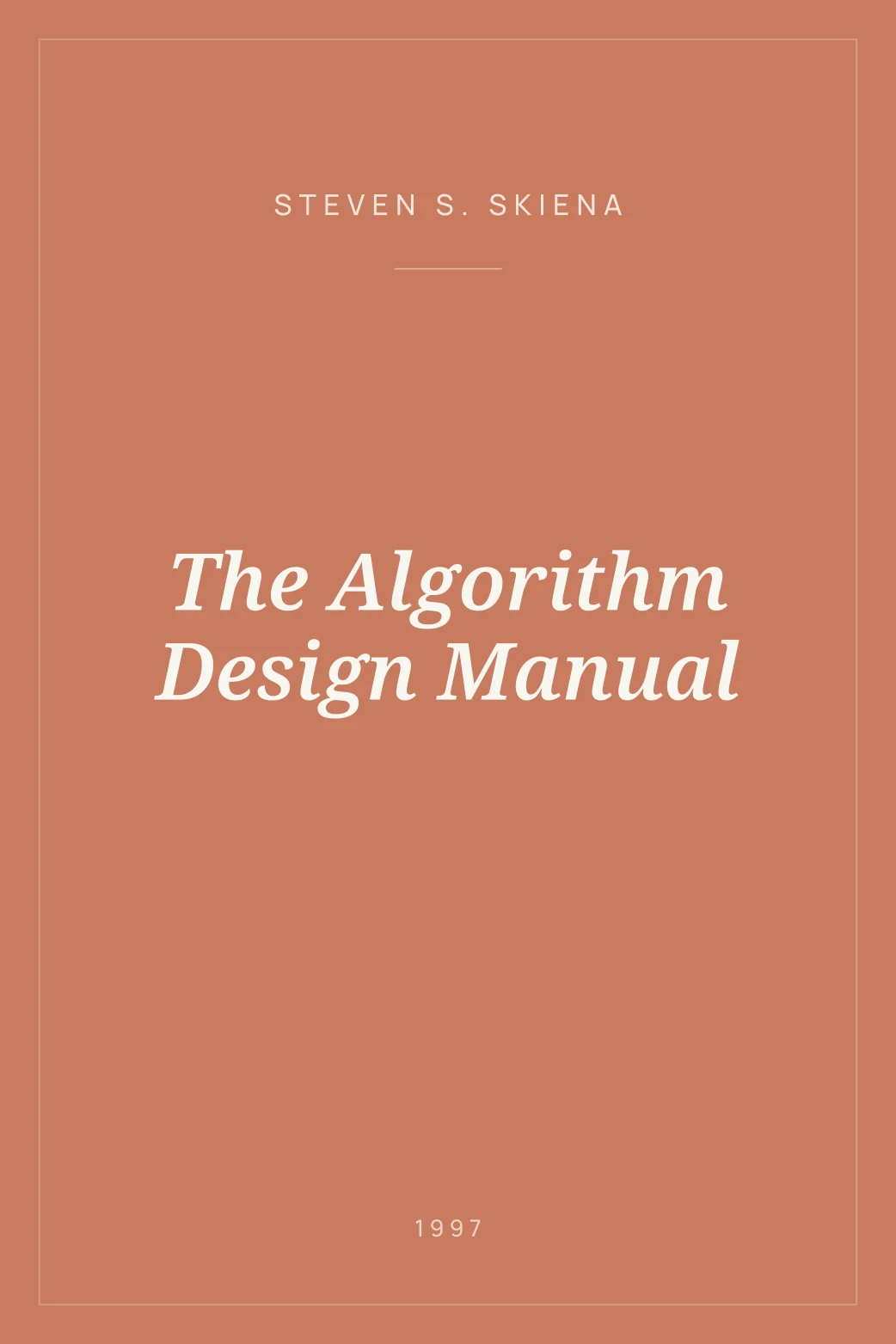 Portada de The Algorithm Design Manual
