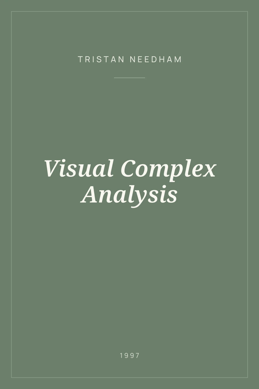 Portada de Visual Complex Analysis