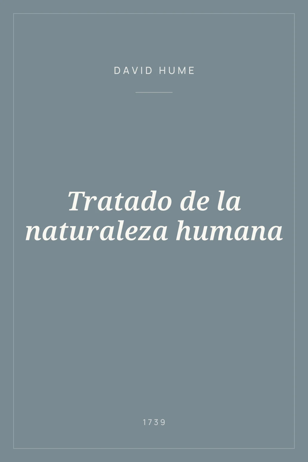 Portada de Tratado de la naturaleza humana