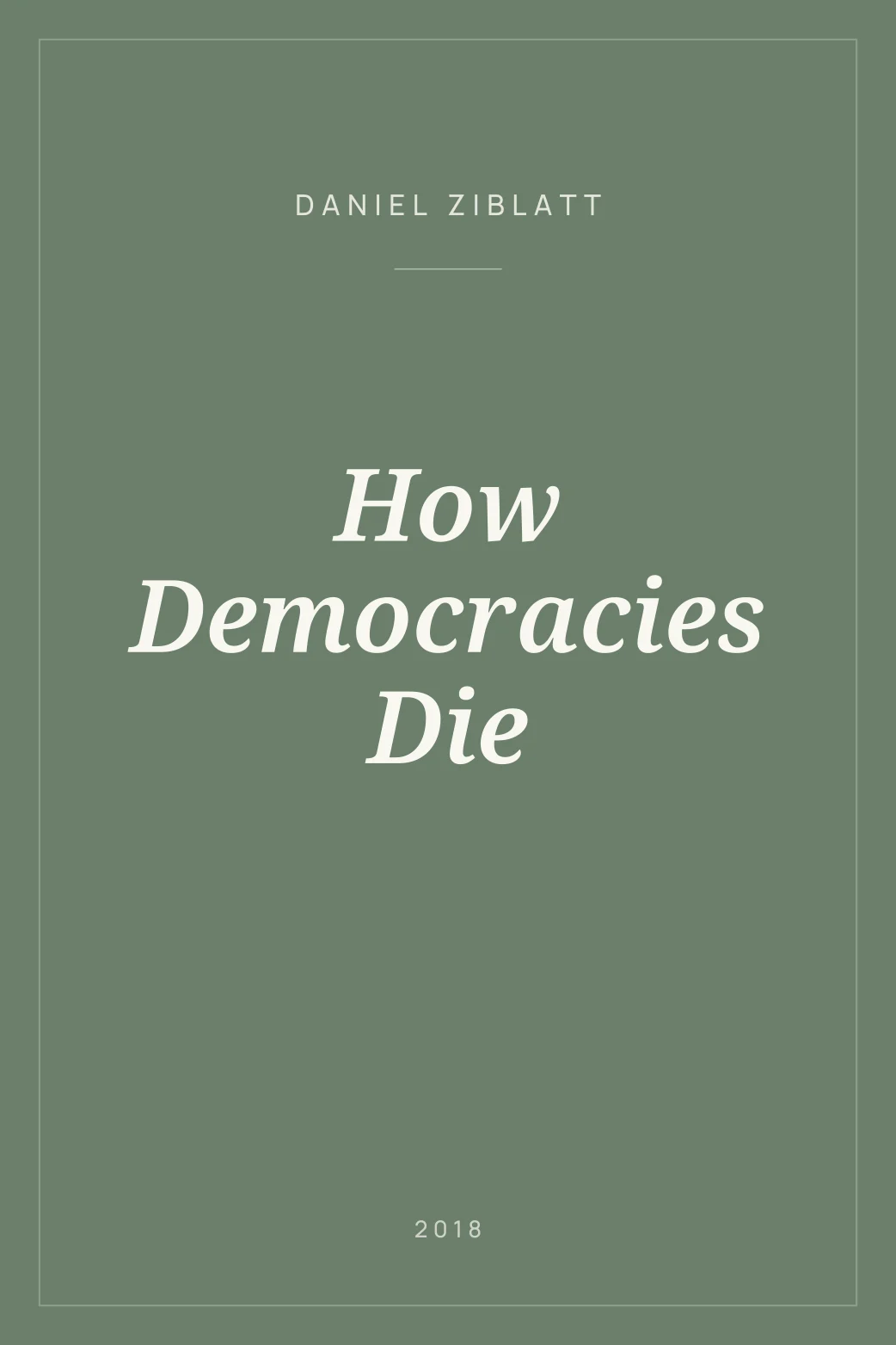 Portada de How Democracies Die