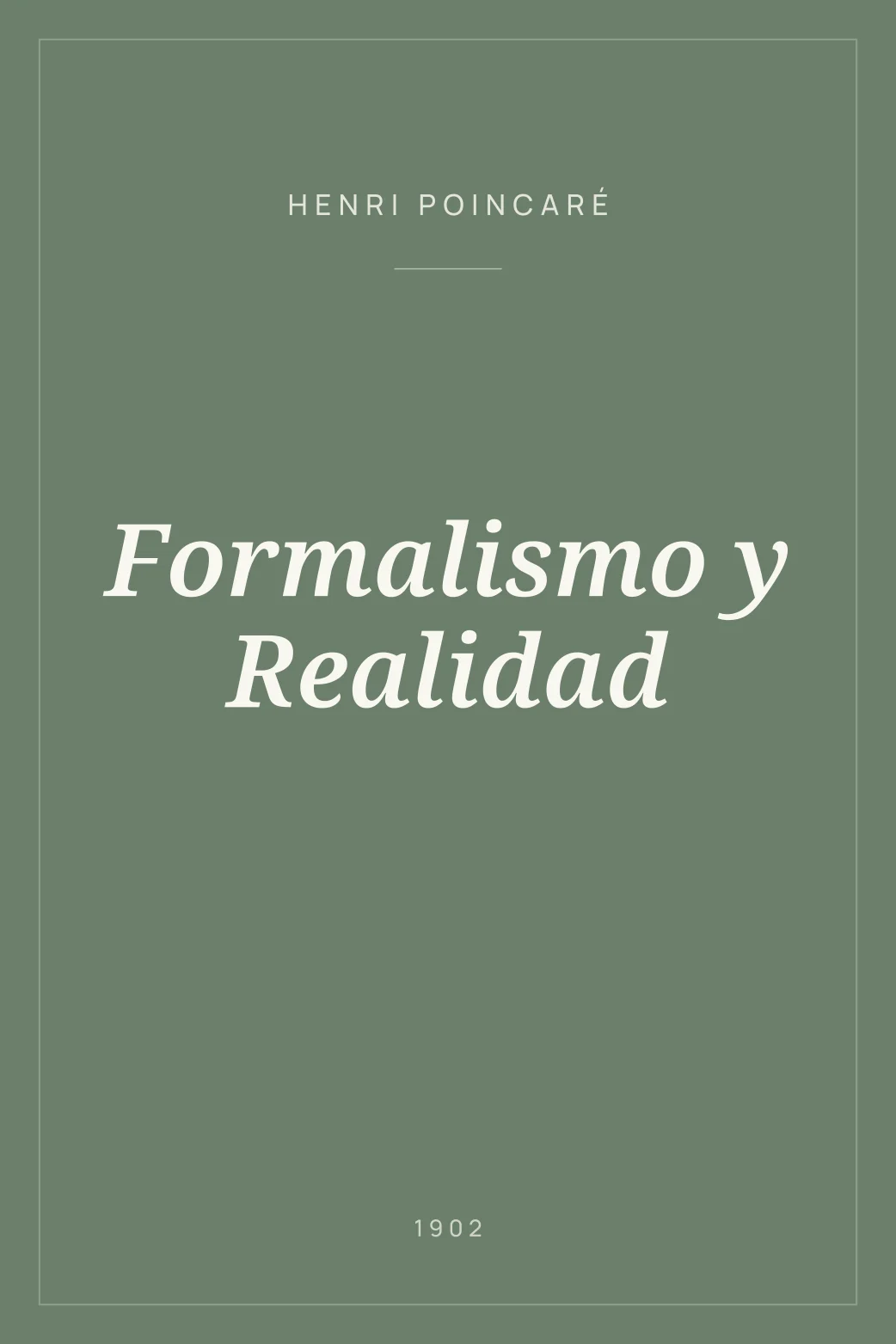 Portada de Formalismo y Realidad