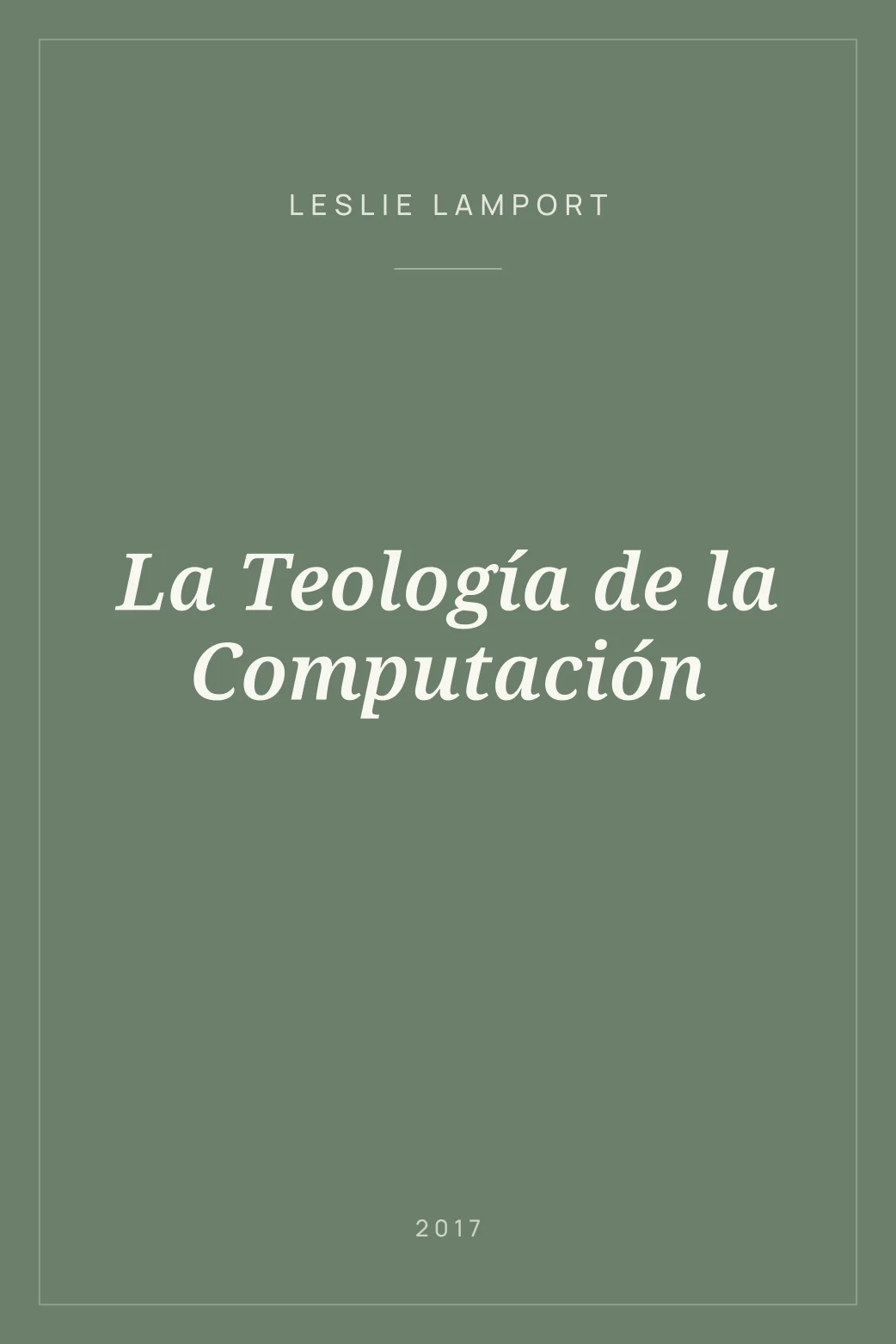 Portada de La Teología de la Computación