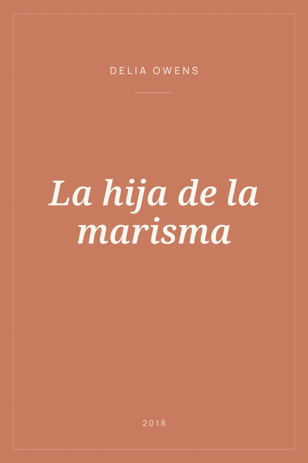 Portada de La hija de la marisma