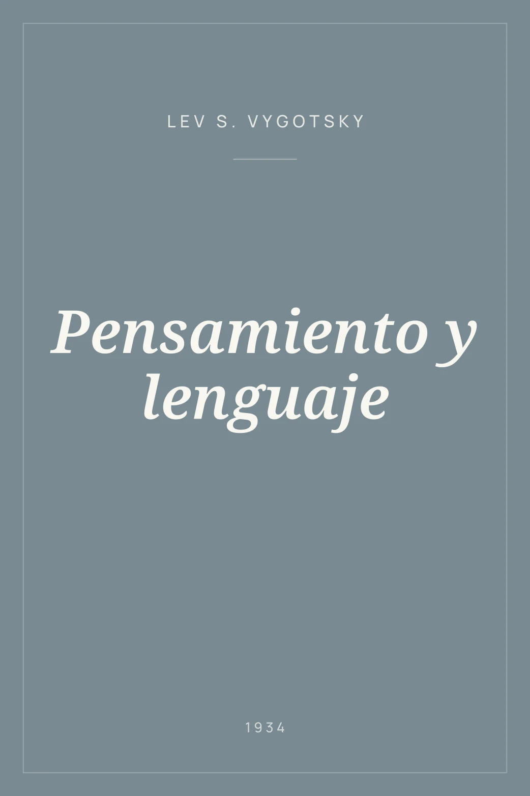 Portada de Pensamiento y lenguaje