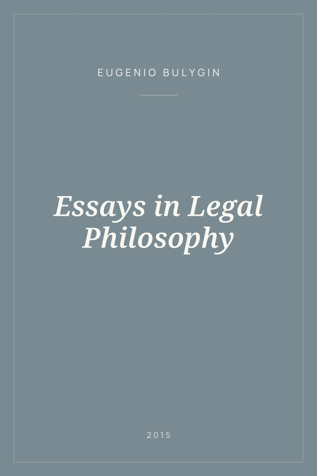 Portada de Essays in Legal Philosophy