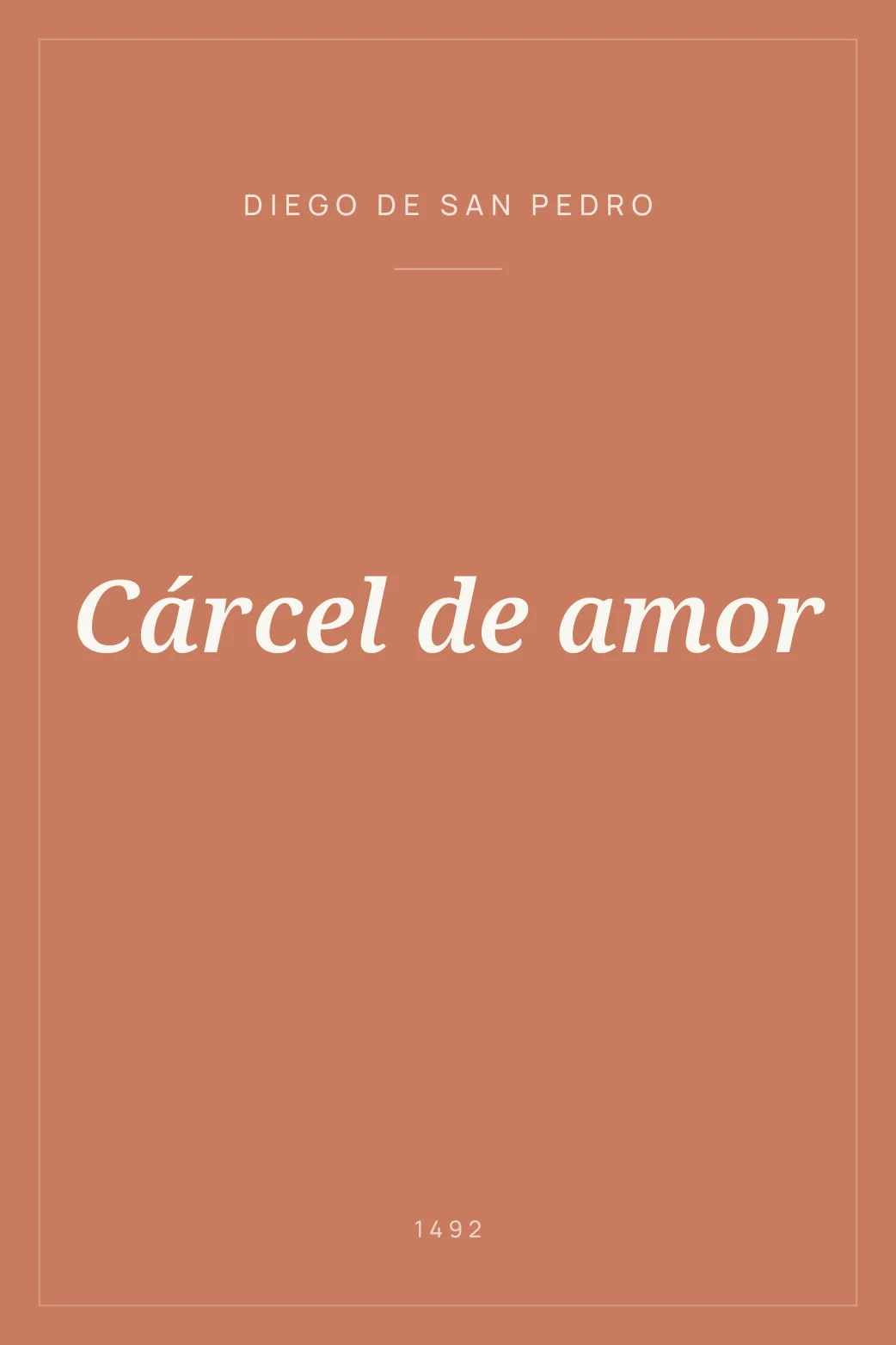 Portada de Cárcel de amor