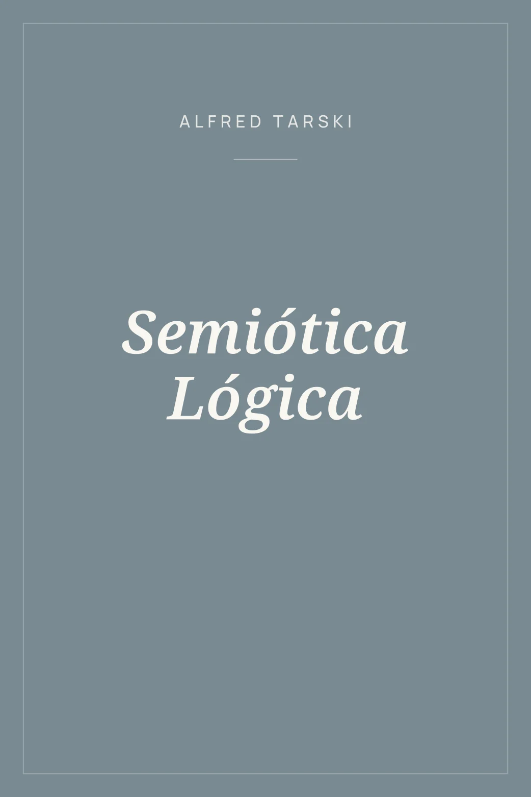 Portada de Semiótica Lógica