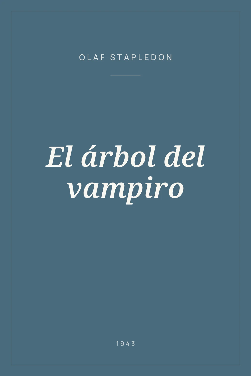 Portada de El árbol del vampiro