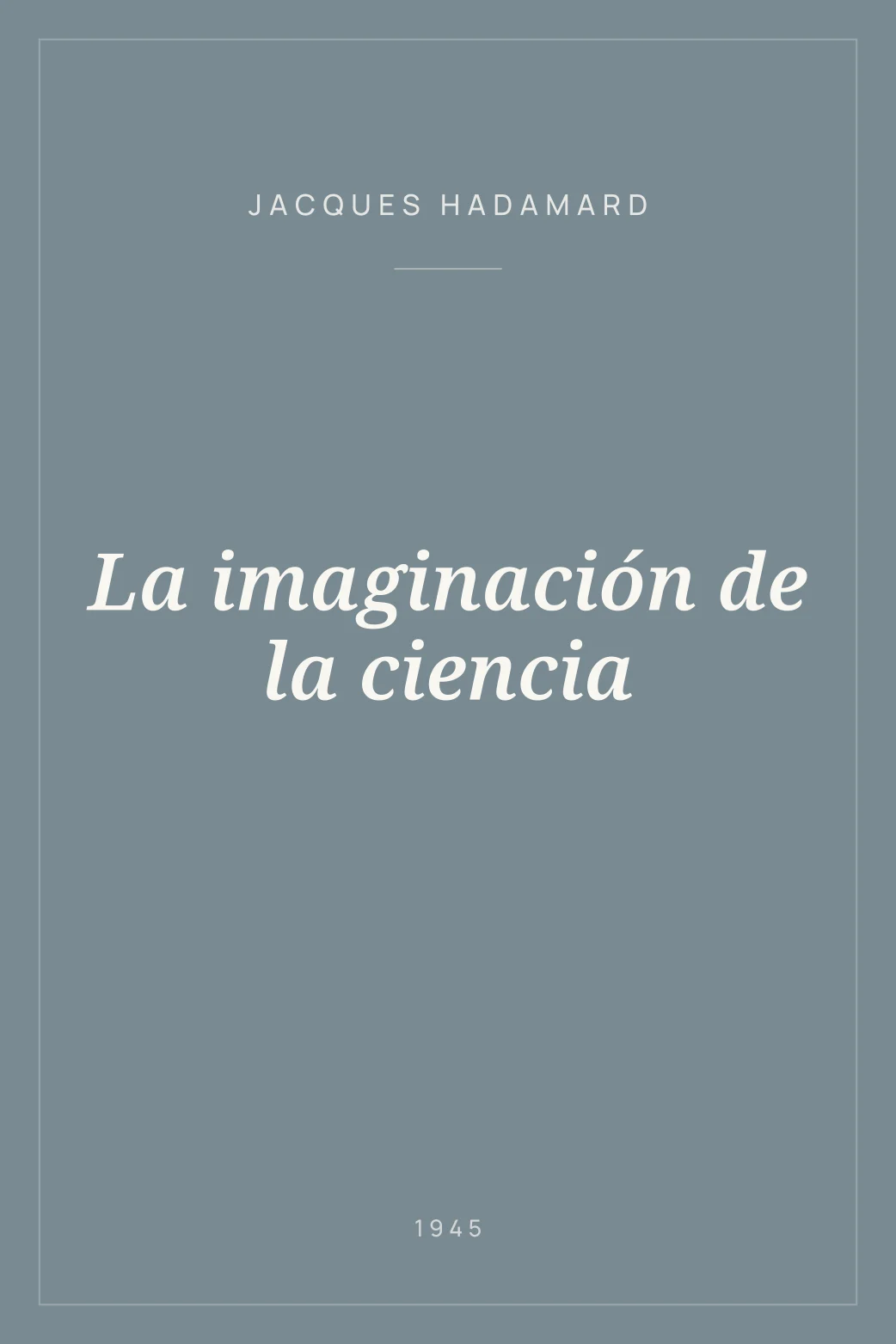 Portada de La imaginación de la ciencia