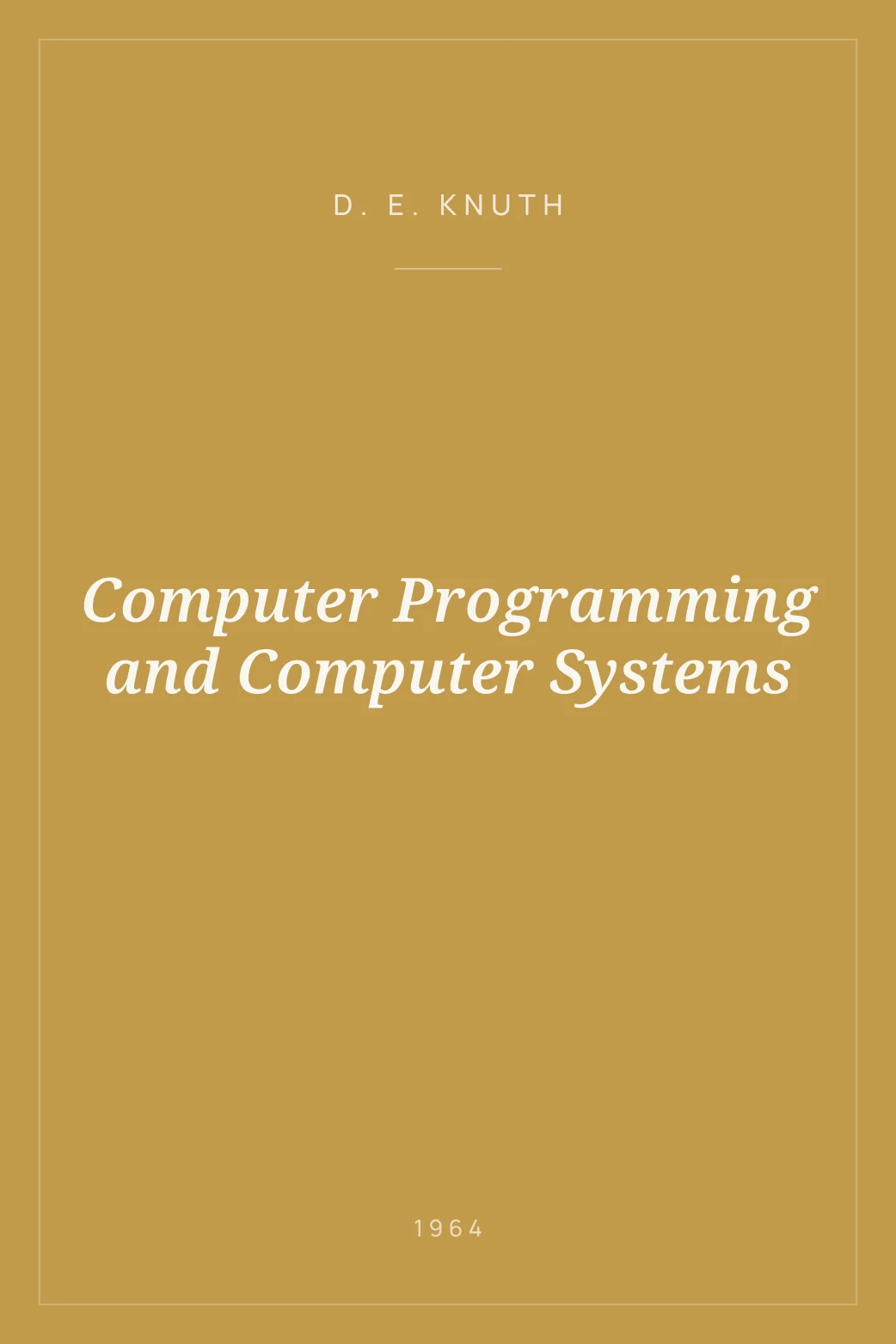 Portada de Computer Programming and Computer Systems